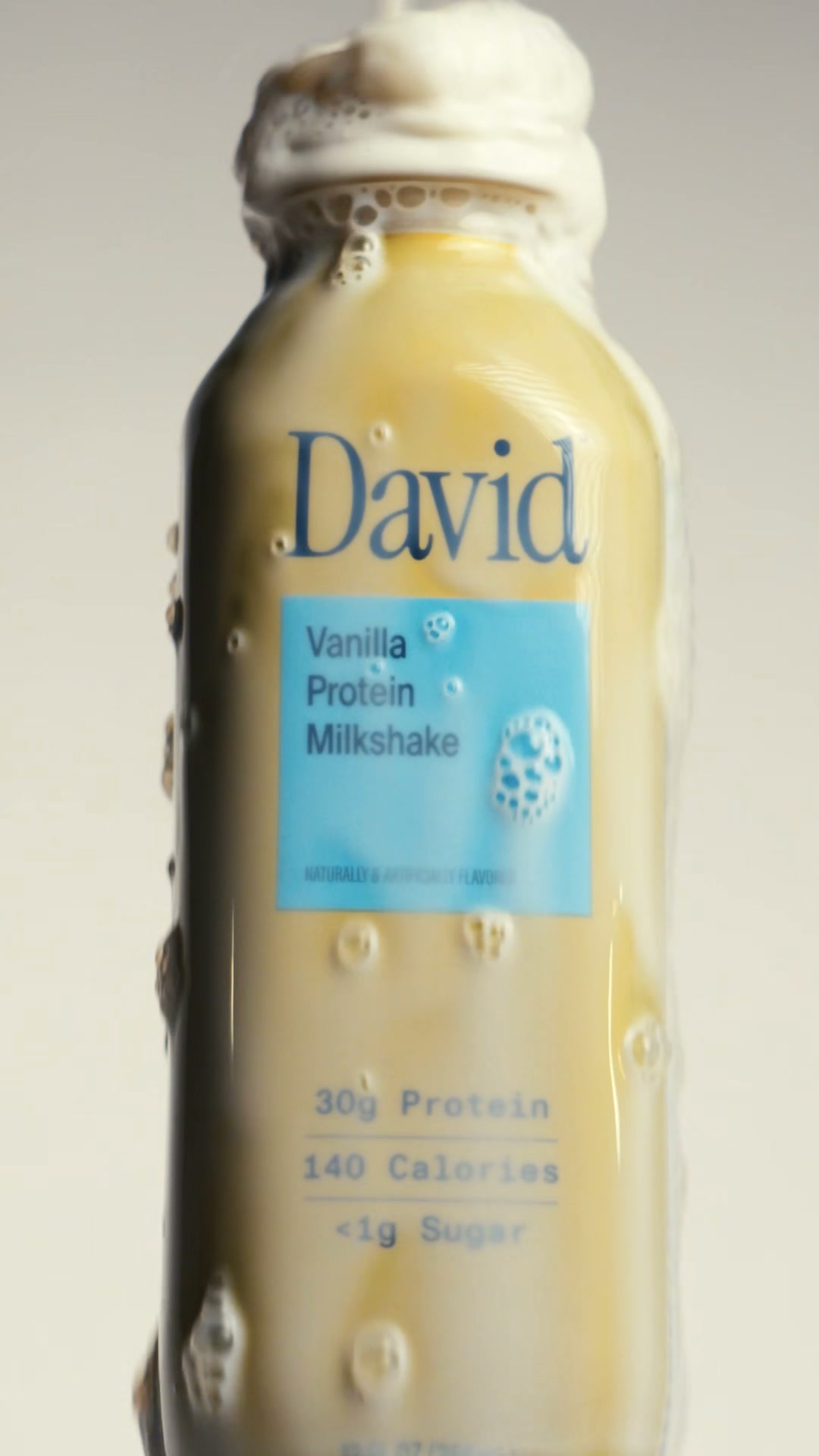 David Protein Facebook ad: A chocolate milkshake worth savoring. Velvety and…