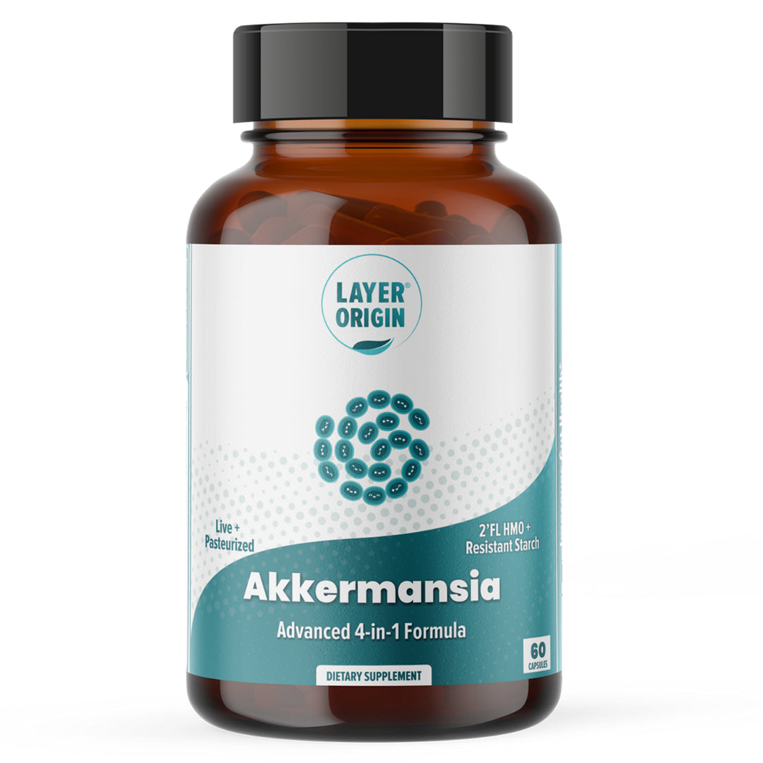 Layer Origin Nutrition Facebook ad: New Gut Health Solutions Trusted by 100,000+ Customers
