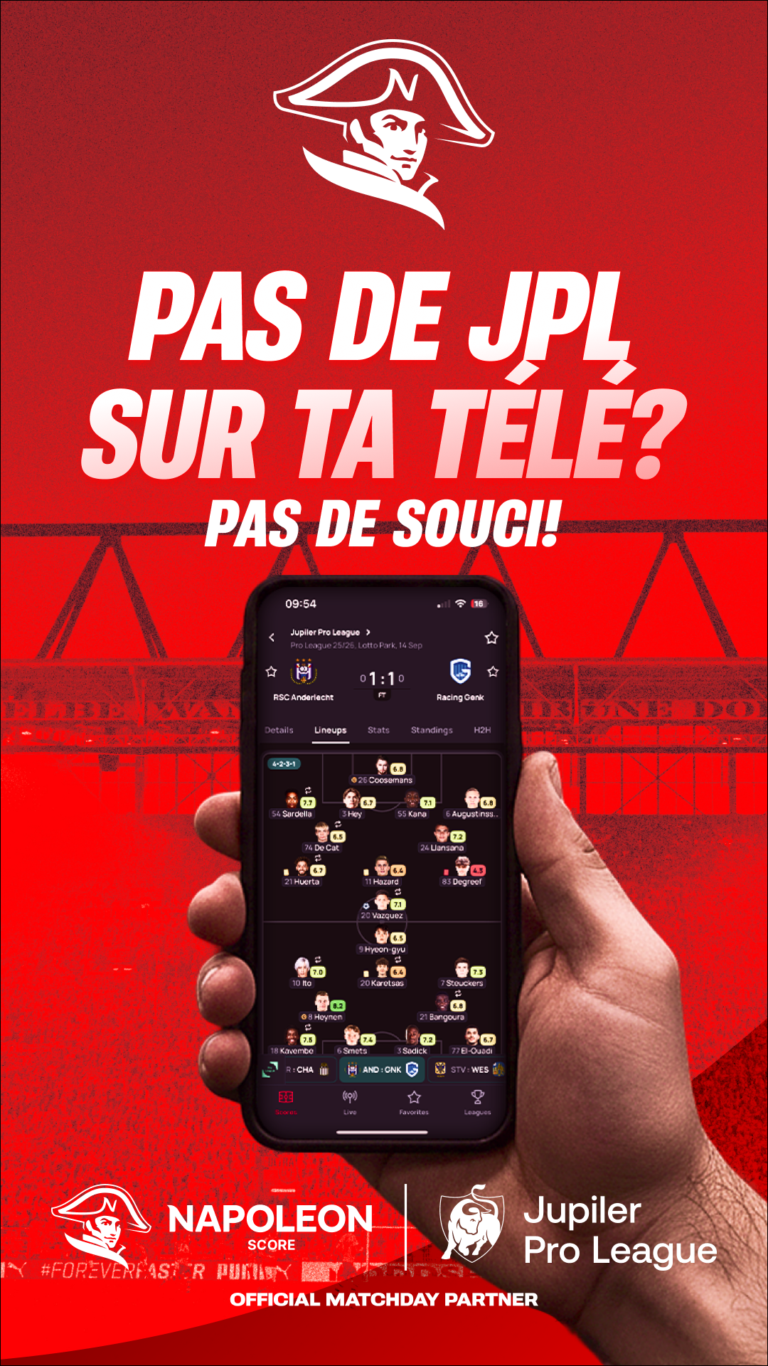 Napoleon Score Facebook ad from Sep 24, 2025