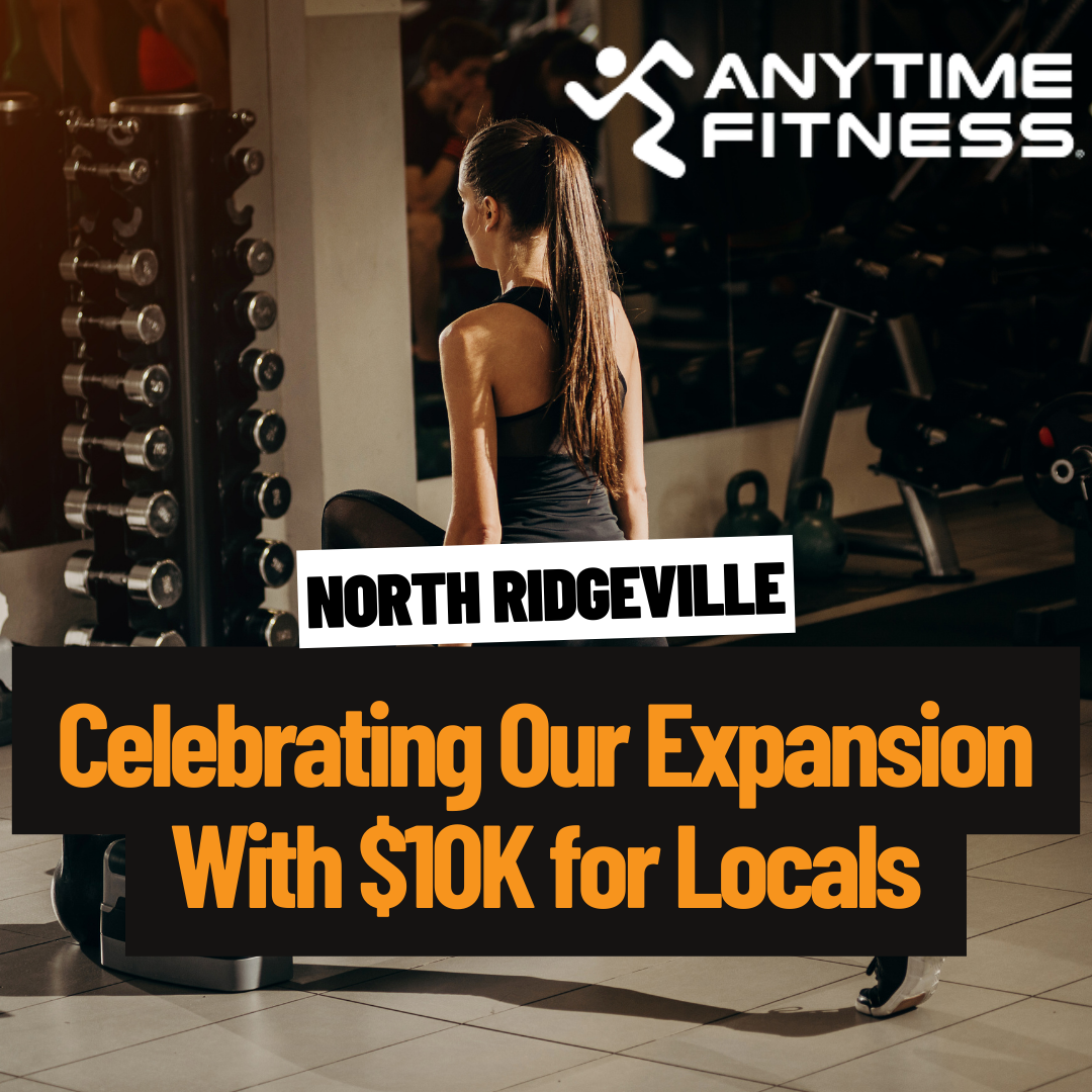 Anytime Fitness North Ridgeville Facebook ad: ๐๐ฎ๐ซ๐ง ๐
๐๐ญ & ๐๐๐ ๐๐๐!