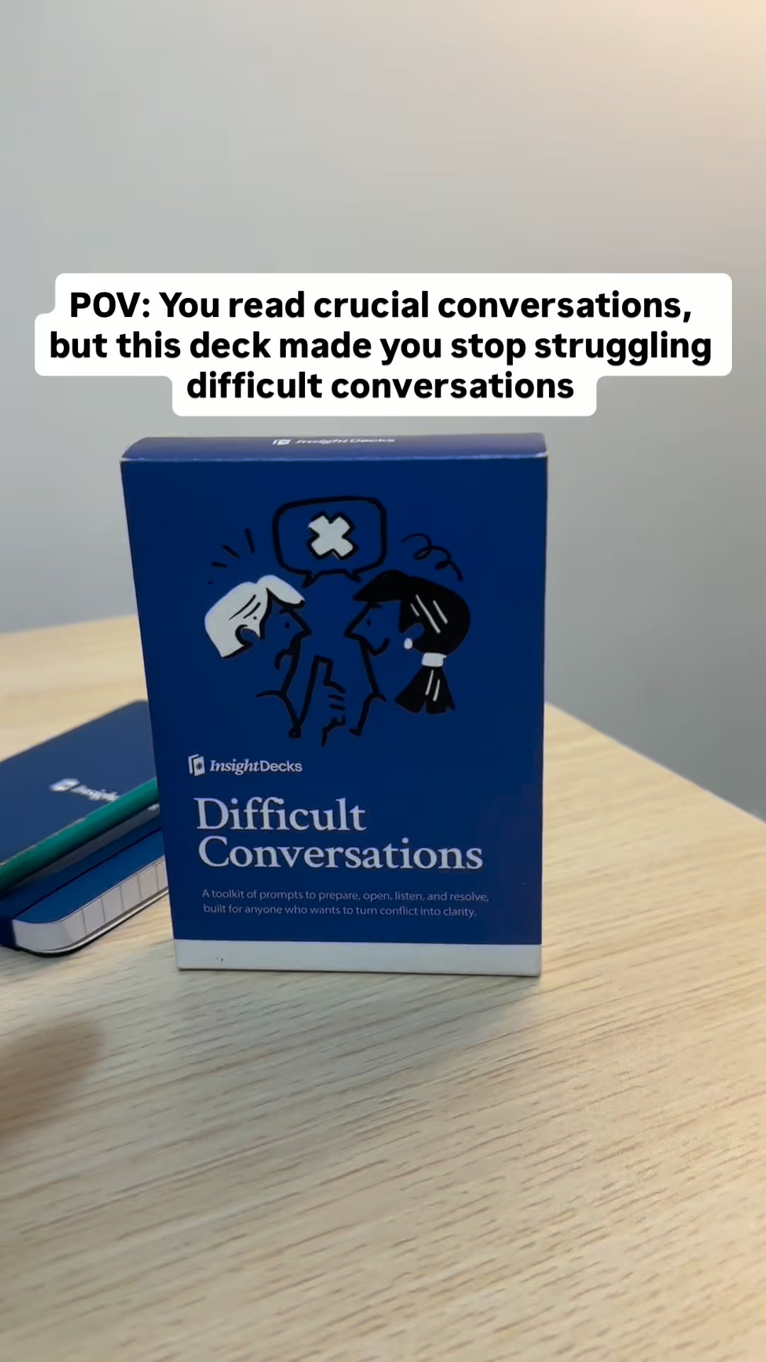 Insight Decks Facebook ad: Difficult Conversations Card Deck
