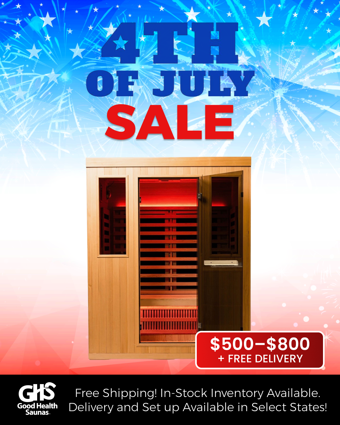 Good Health Saunas Facebook ad