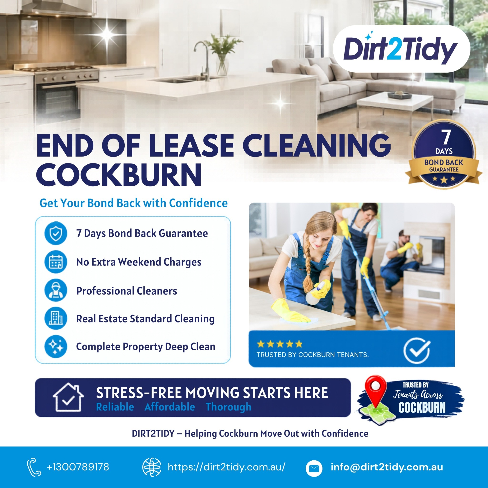 Dirt2tidy Perth Facebook ad