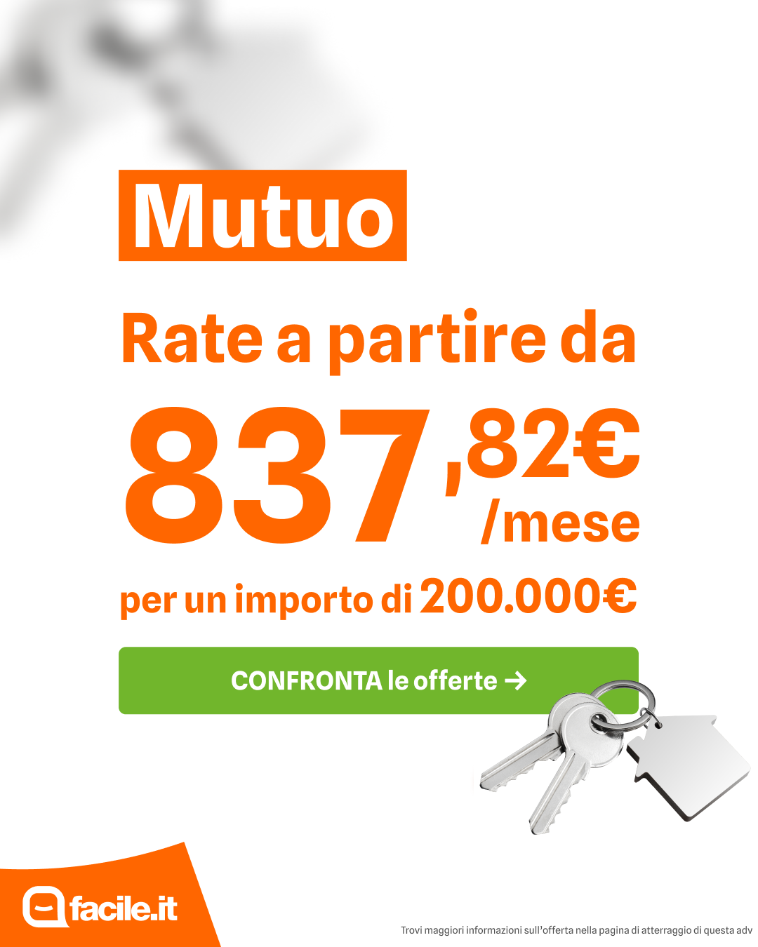 Facile.it - Mutui Facebook ad: Vai alle offerte