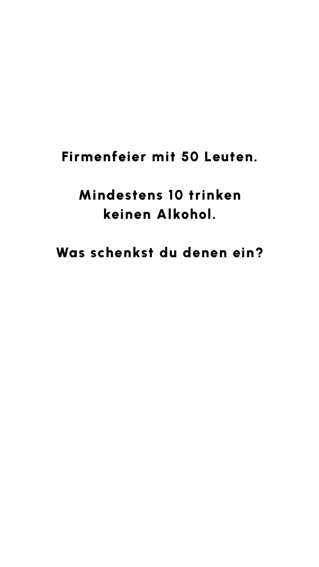Senzo Facebook ad: Alkoholfreier Wein-Finder für dein Event