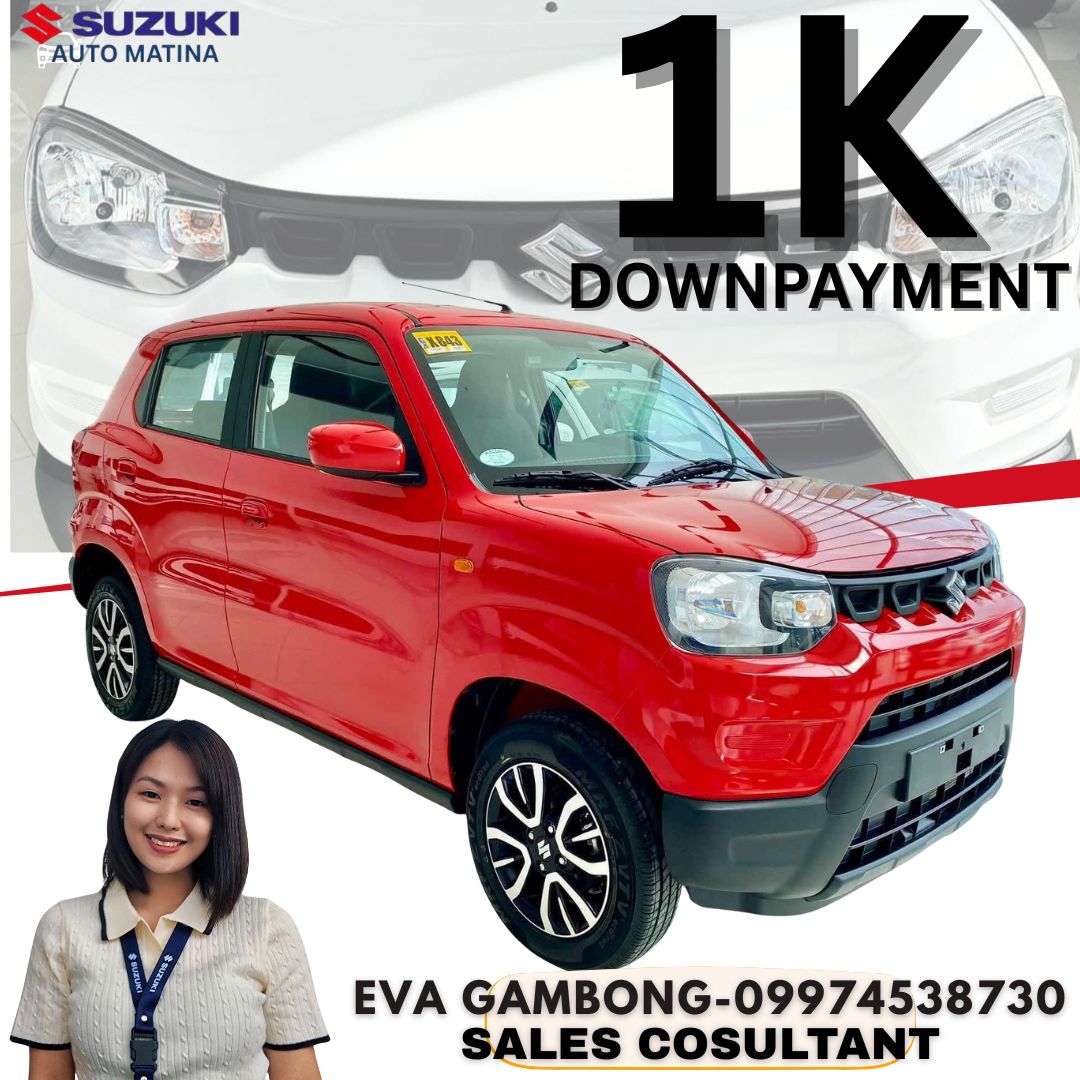 Suzuki Matina Davao - Norieva Gambong Facebook ad: Drive with Style, Own the Suzuki S-Presso Today!