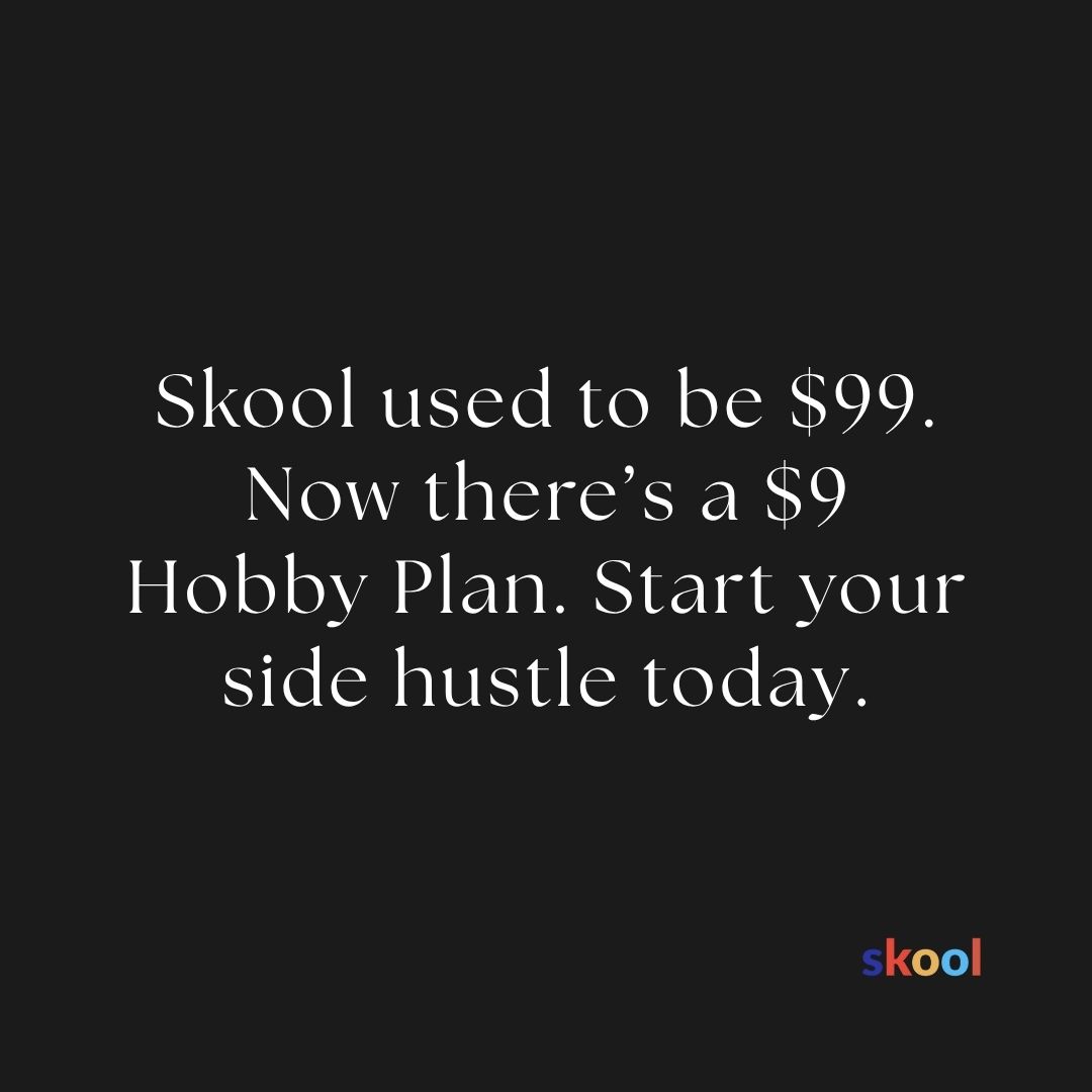 Skool Facebook ad