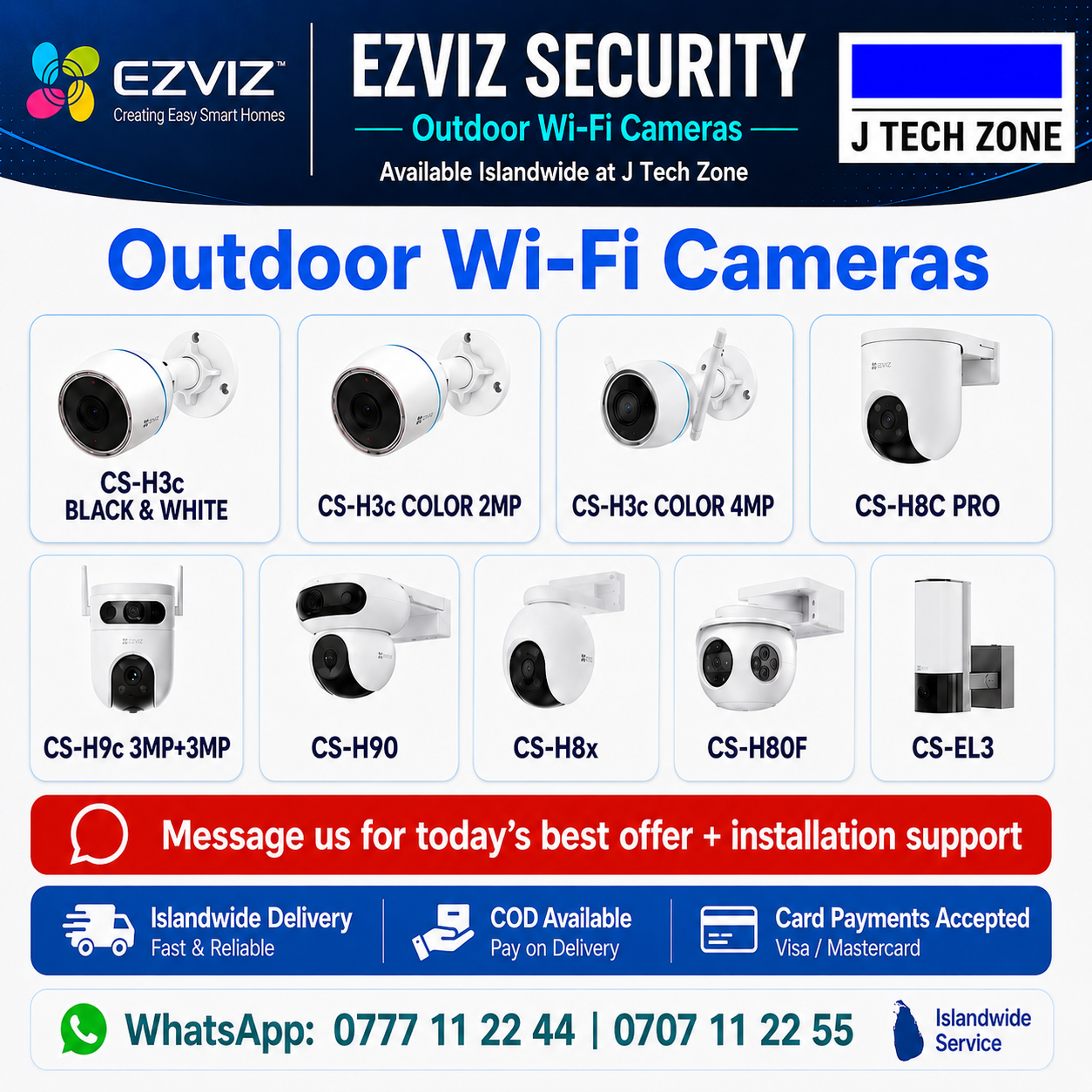 J Tech Zone Facebook ad: Upgrade your home or business security with genuine…