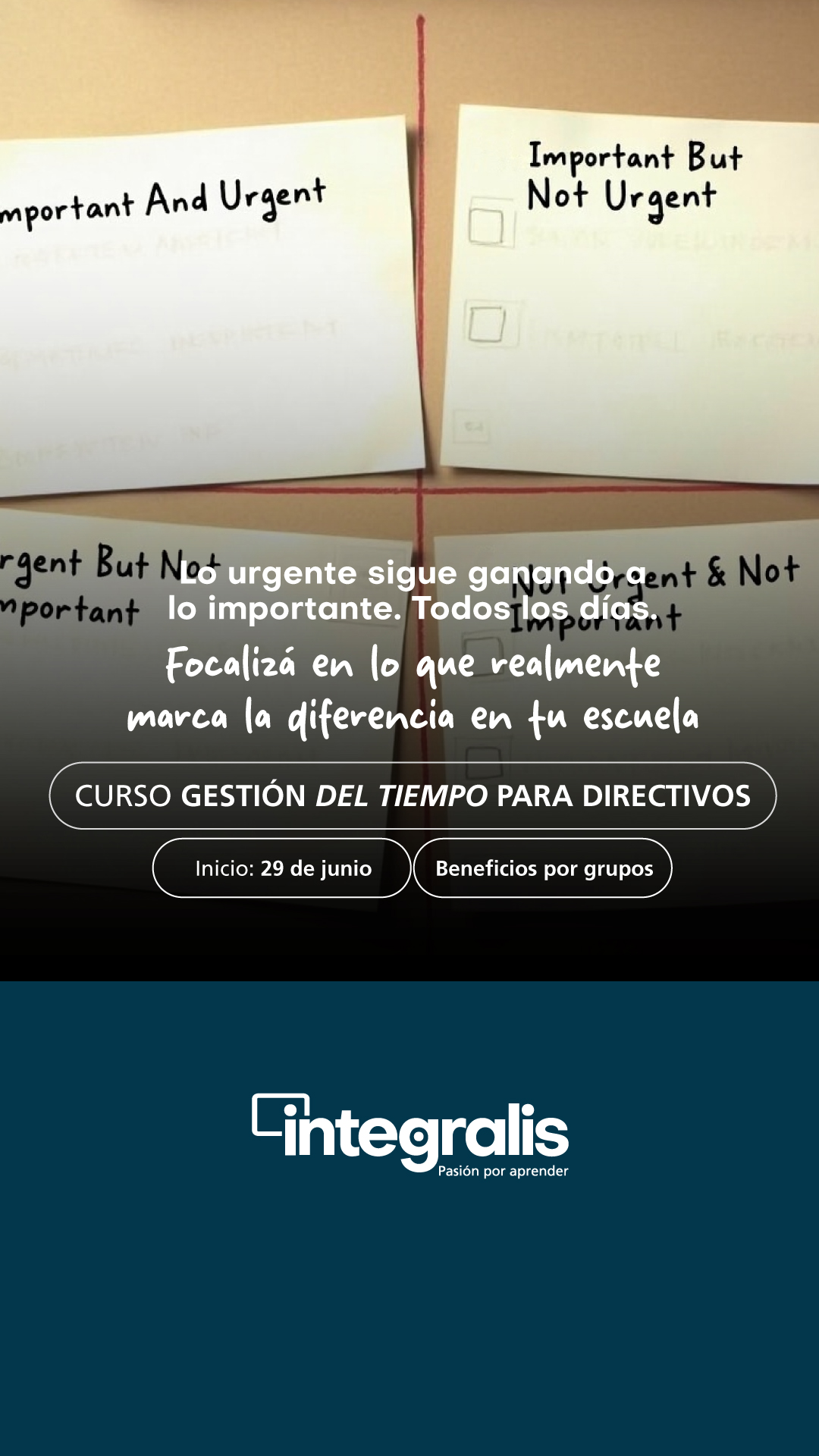 Cursos Integralis Facebook ad from May 25, 2026