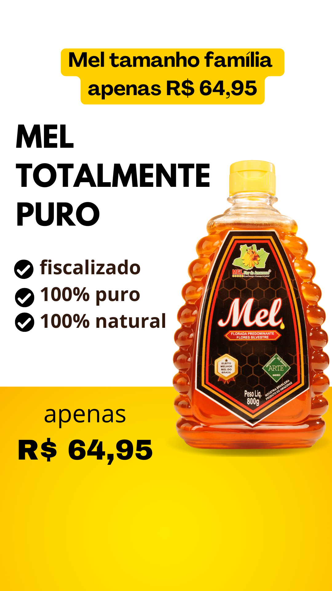 Feira do mel Flor do Amazonas Facebook ad from Apr 22, 2026