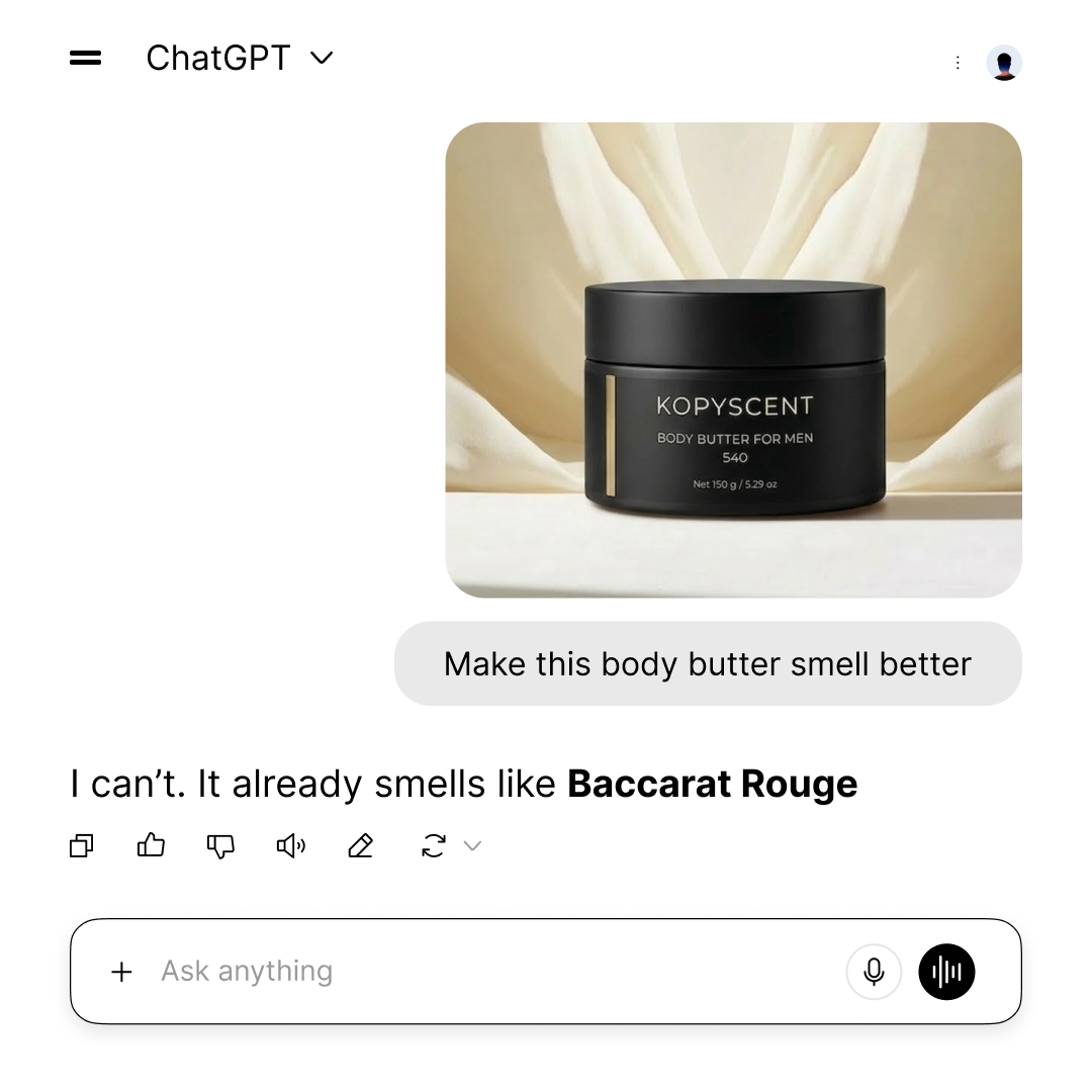 Kopy Scent Facebook ad: Products