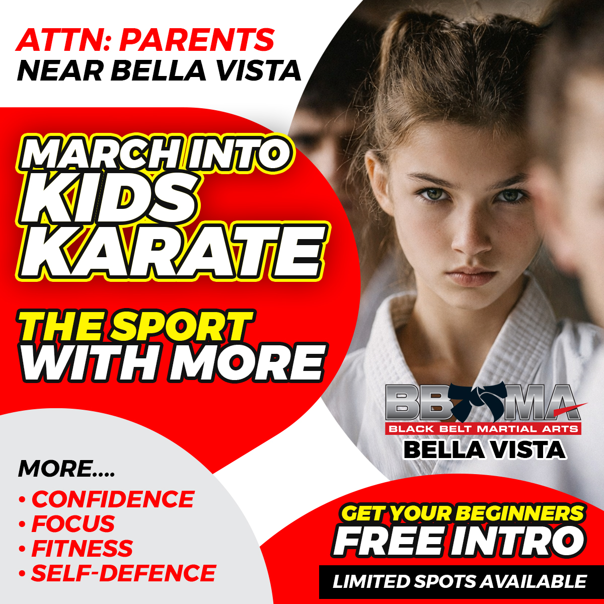 Black Belt Martial Arts Bella Vista Facebook ad