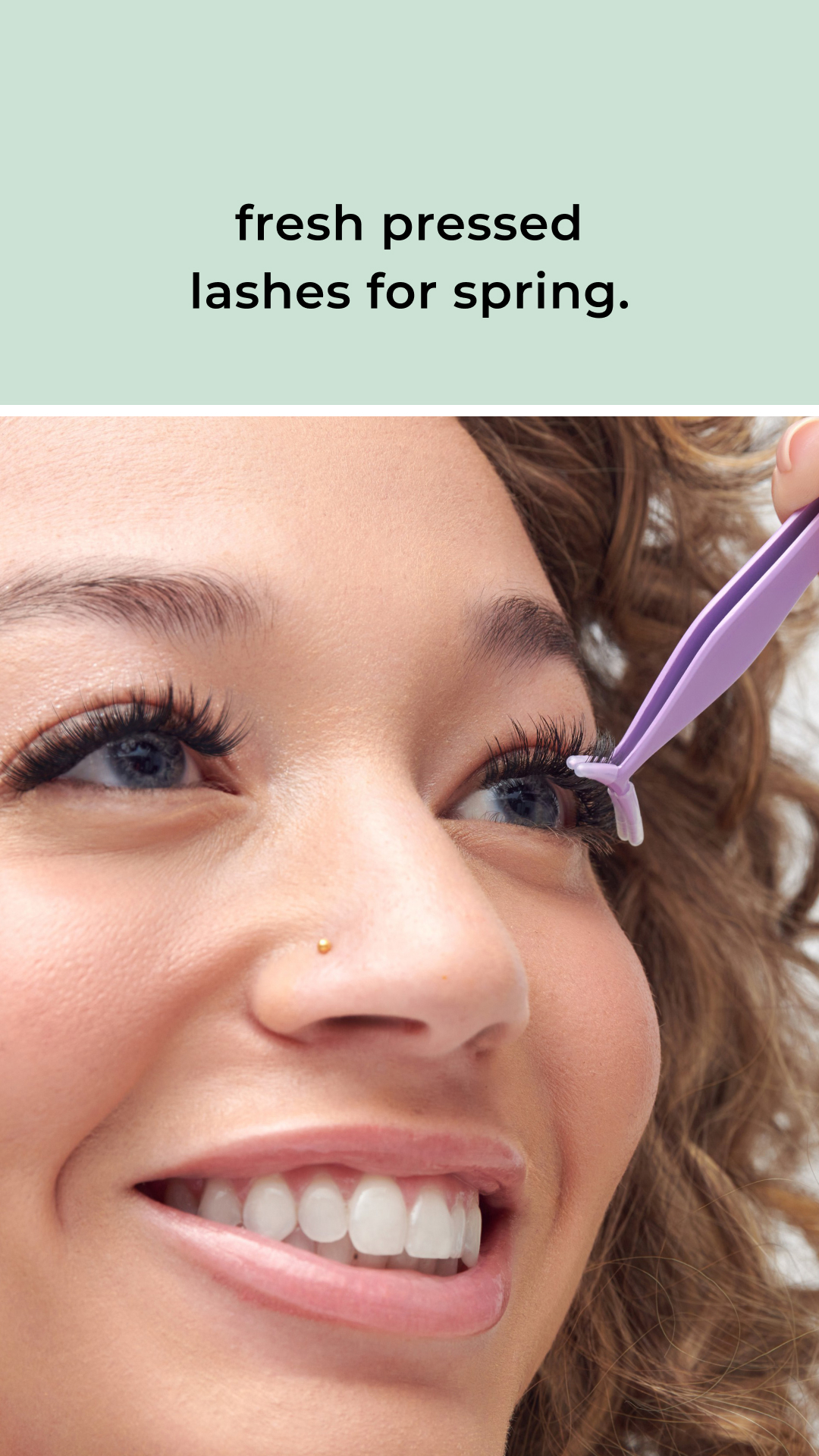 imPRESS Lashes Facebook ad from Mar 23, 2026