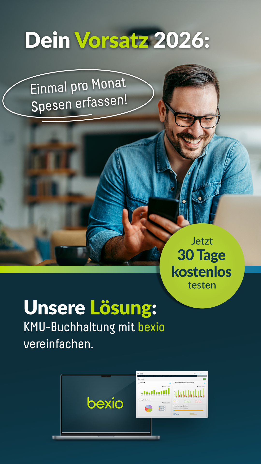 bexio Facebook ad