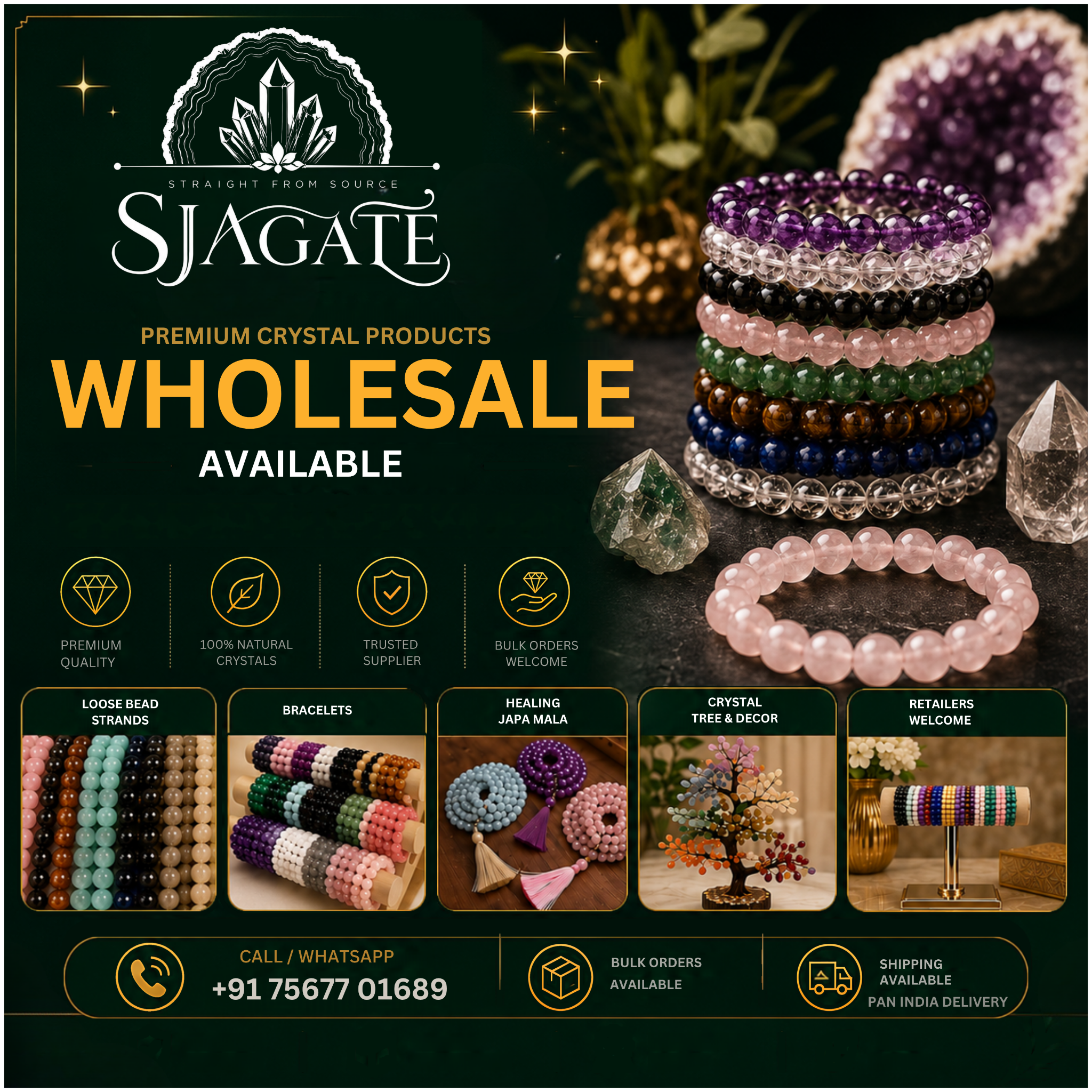 SJ Agate & Crystal Facebook ad: Chat with us