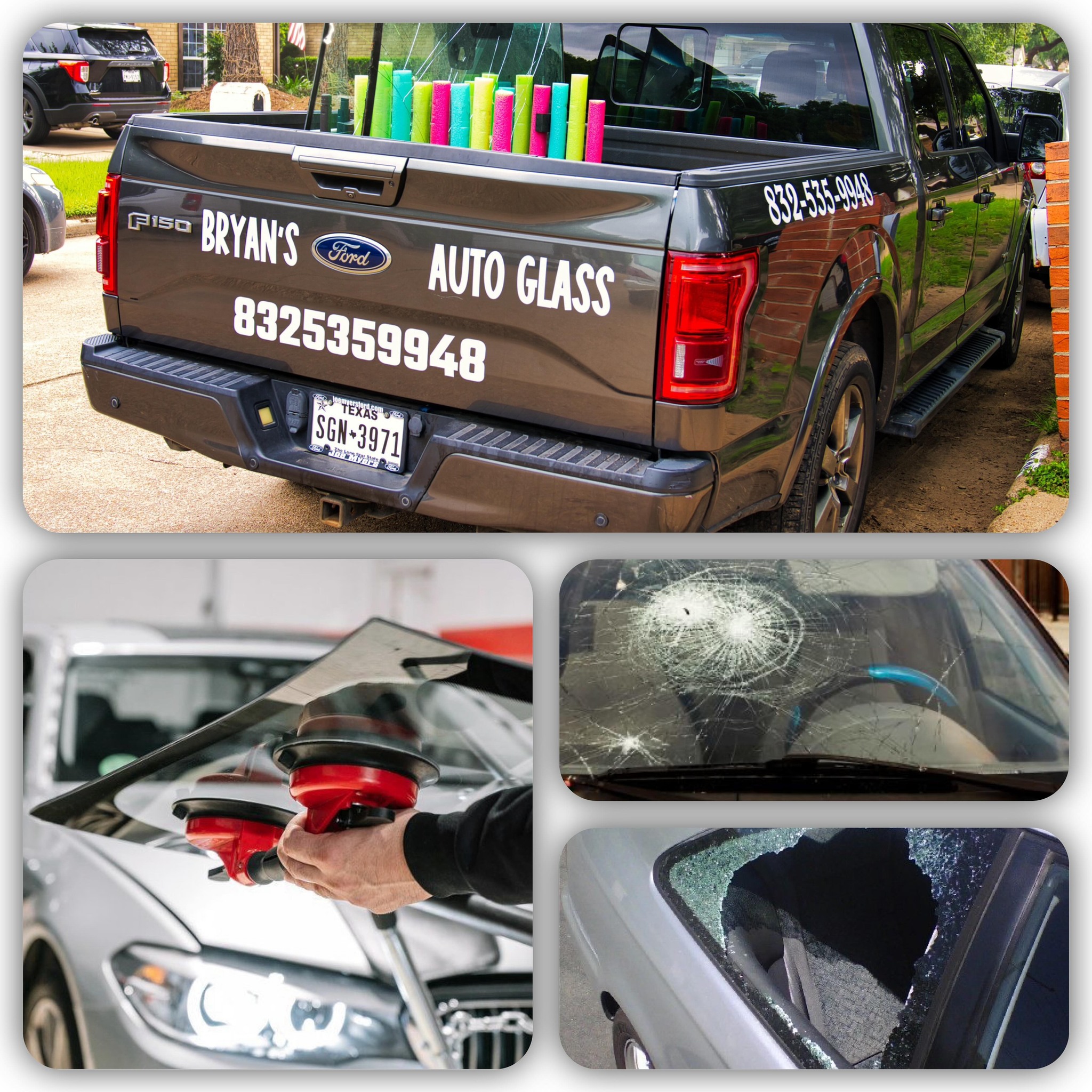 Bryan’s Auto Glass Facebook ad: Chatea con nosotros