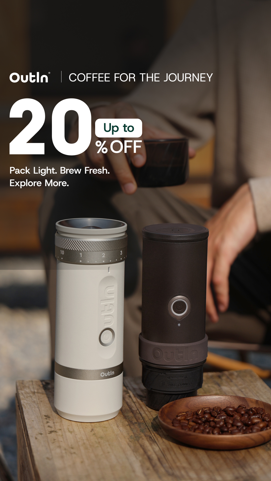 Outin Portable Electric Espresso Machine Facebook ad