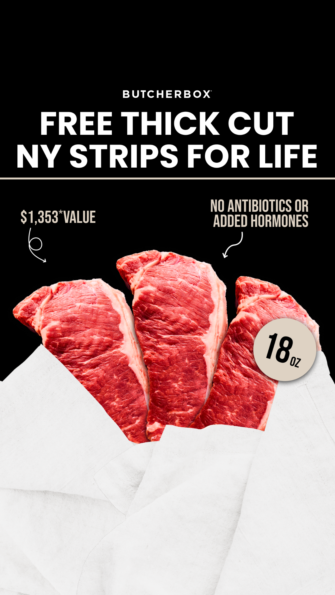 ButcherBox Facebook ad