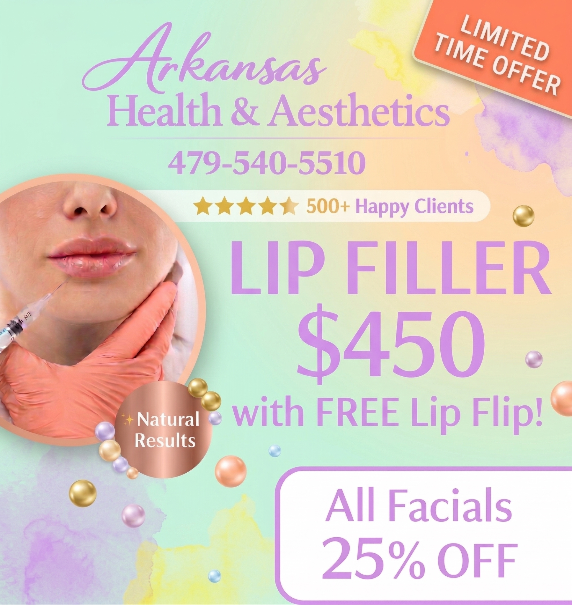 Arkansas Health & Aesthetics Facebook ad