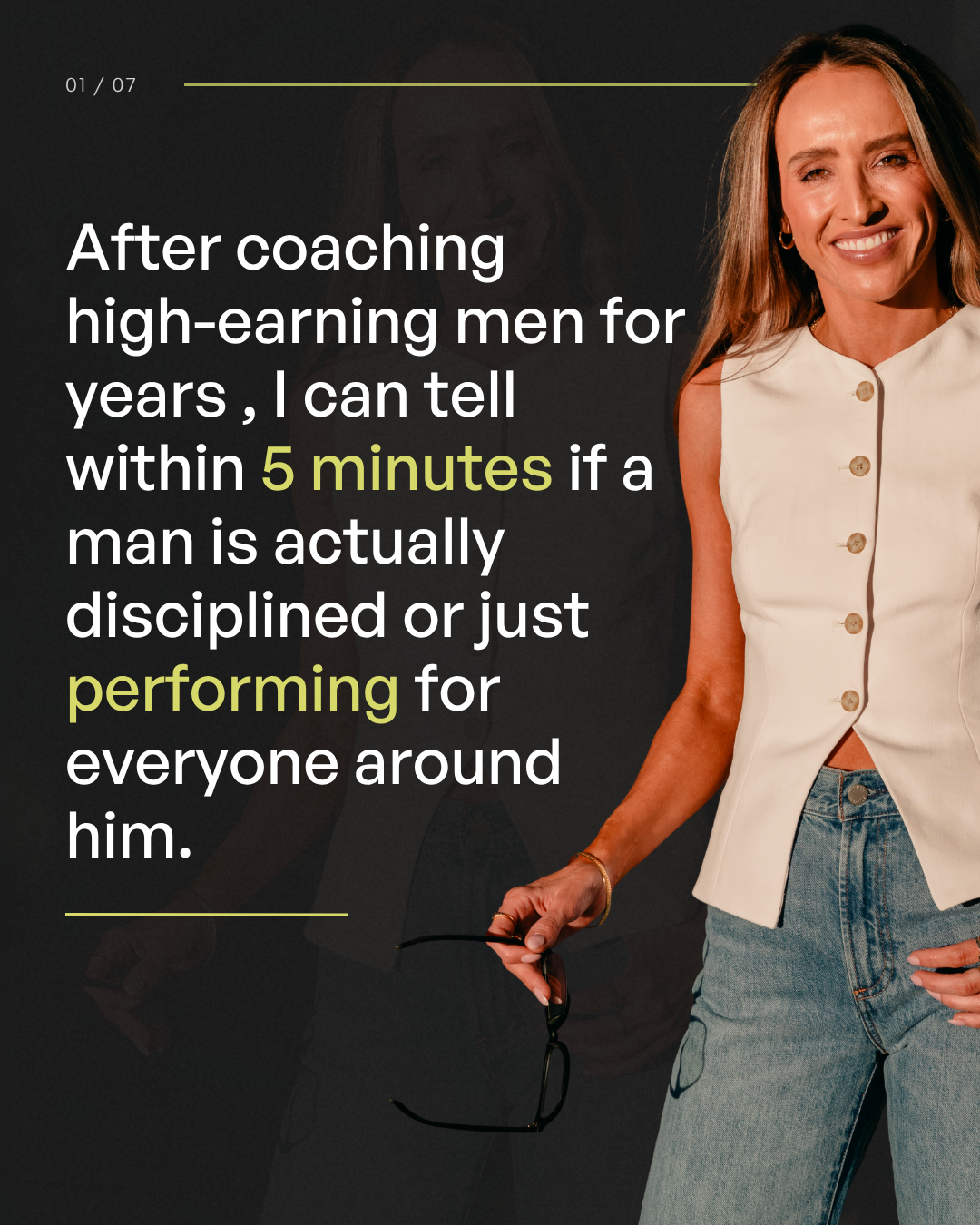 SFA Coaching Facebook ad: After coaching high-earning men for years, I can…