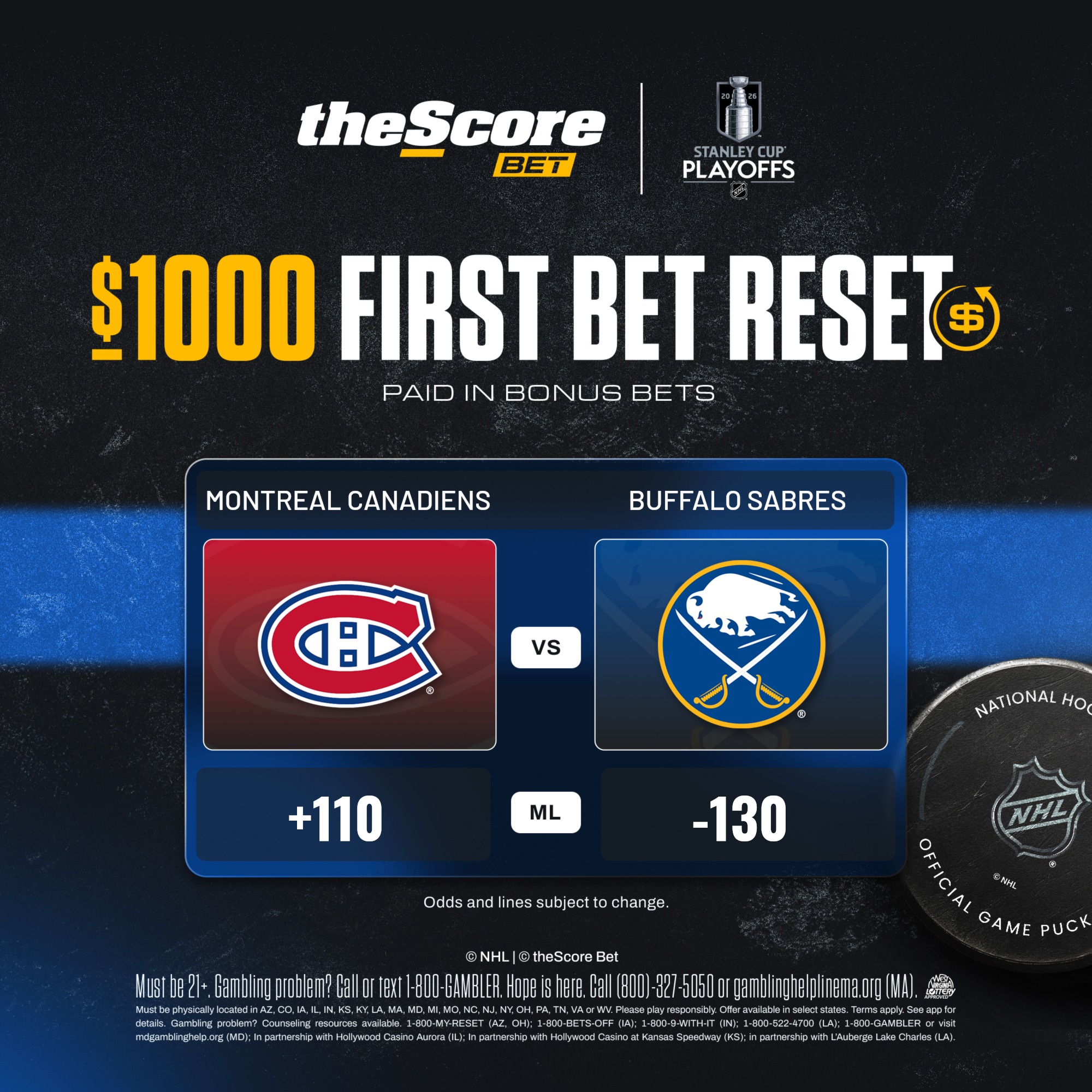 theScore Bet Facebook ad: Unlock your new player offer!