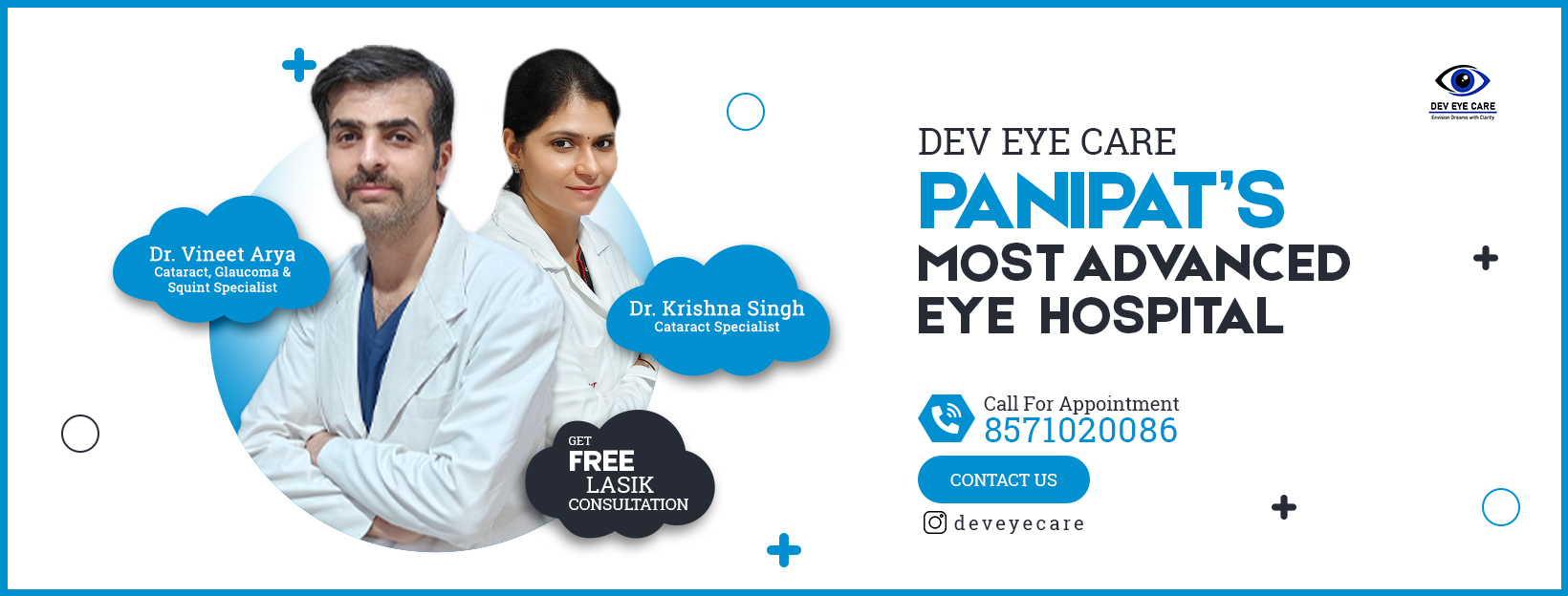 Dev Eye Care Facebook ad: Panipat's most advanced Eye Care Hospital