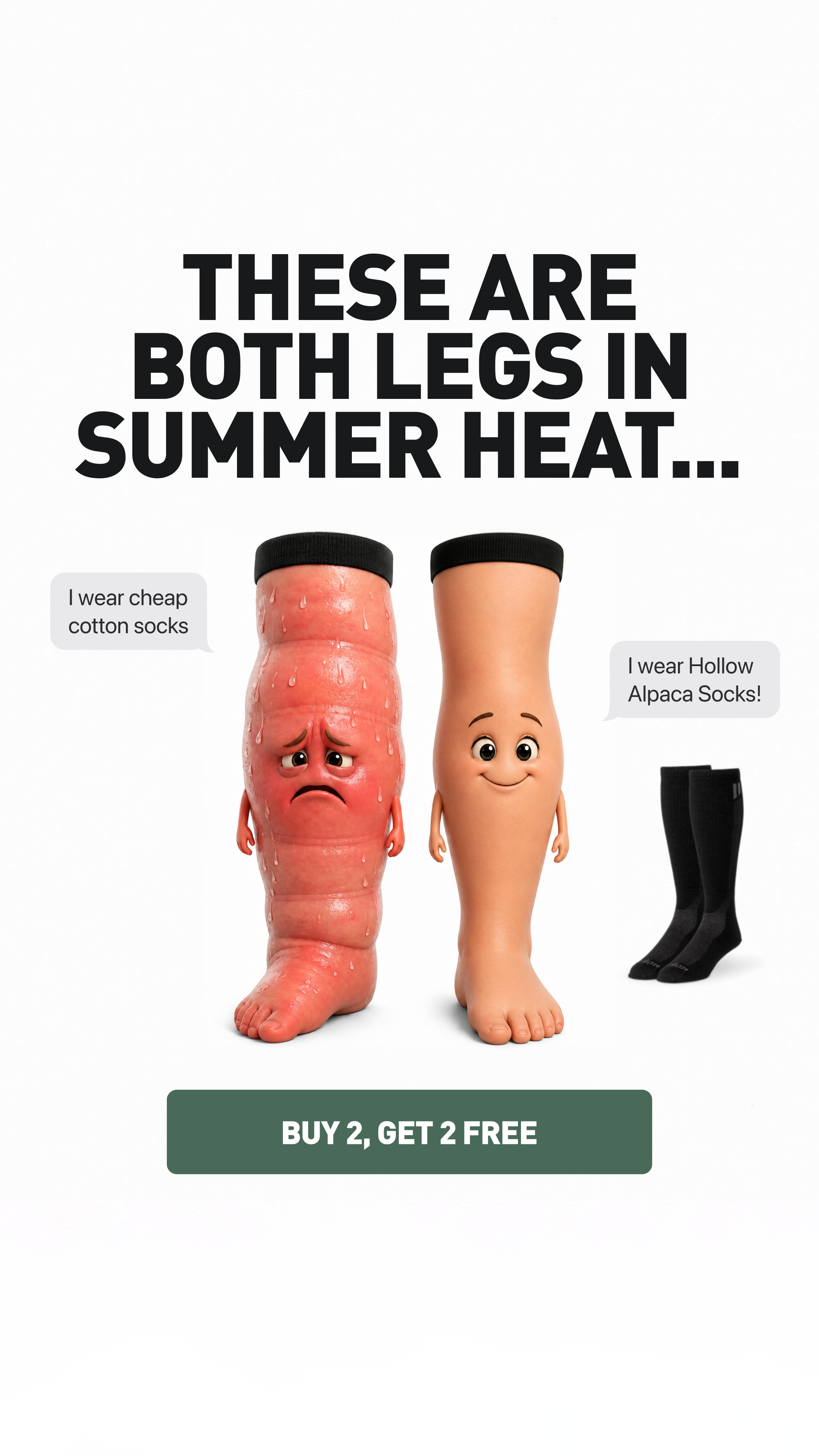 Hollow Alpaca Socks Facebook ad