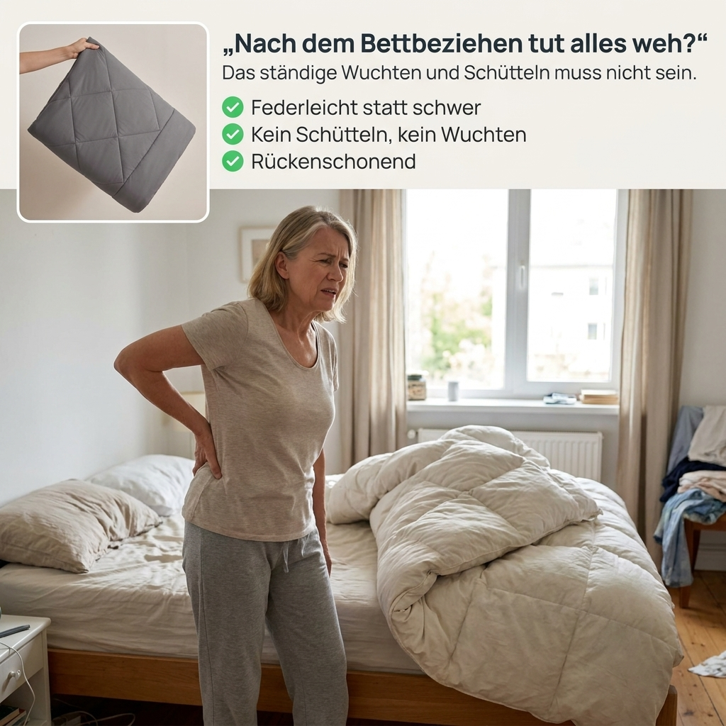 MagicSplashy Facebook ad: Nie wieder Bettwäsche wechseln