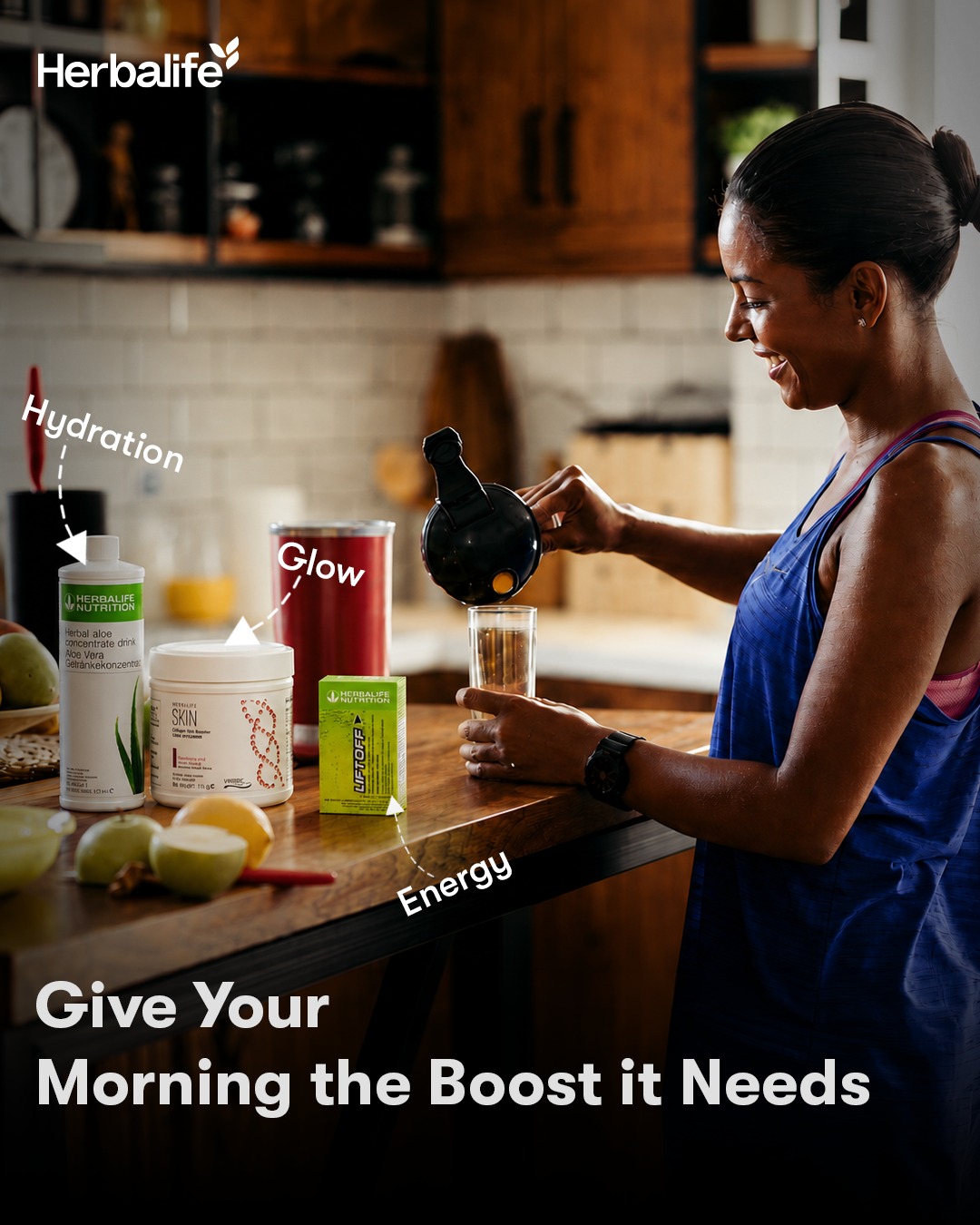Herbalife Facebook ad: The way you start your morning really 