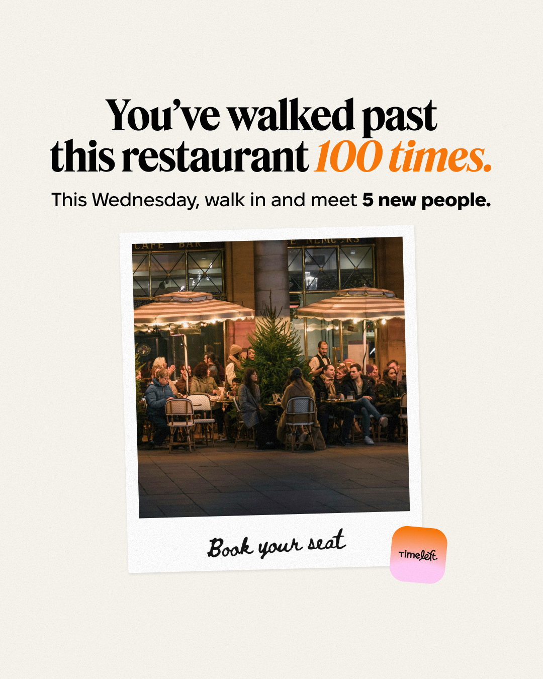 Timeleft Facebook ad