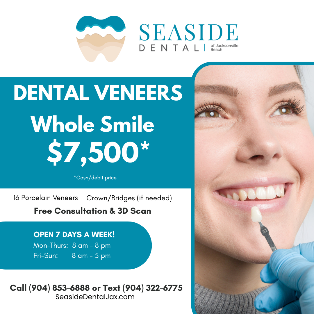 Seaside Dental of Jacksonville Beach Facebook ad