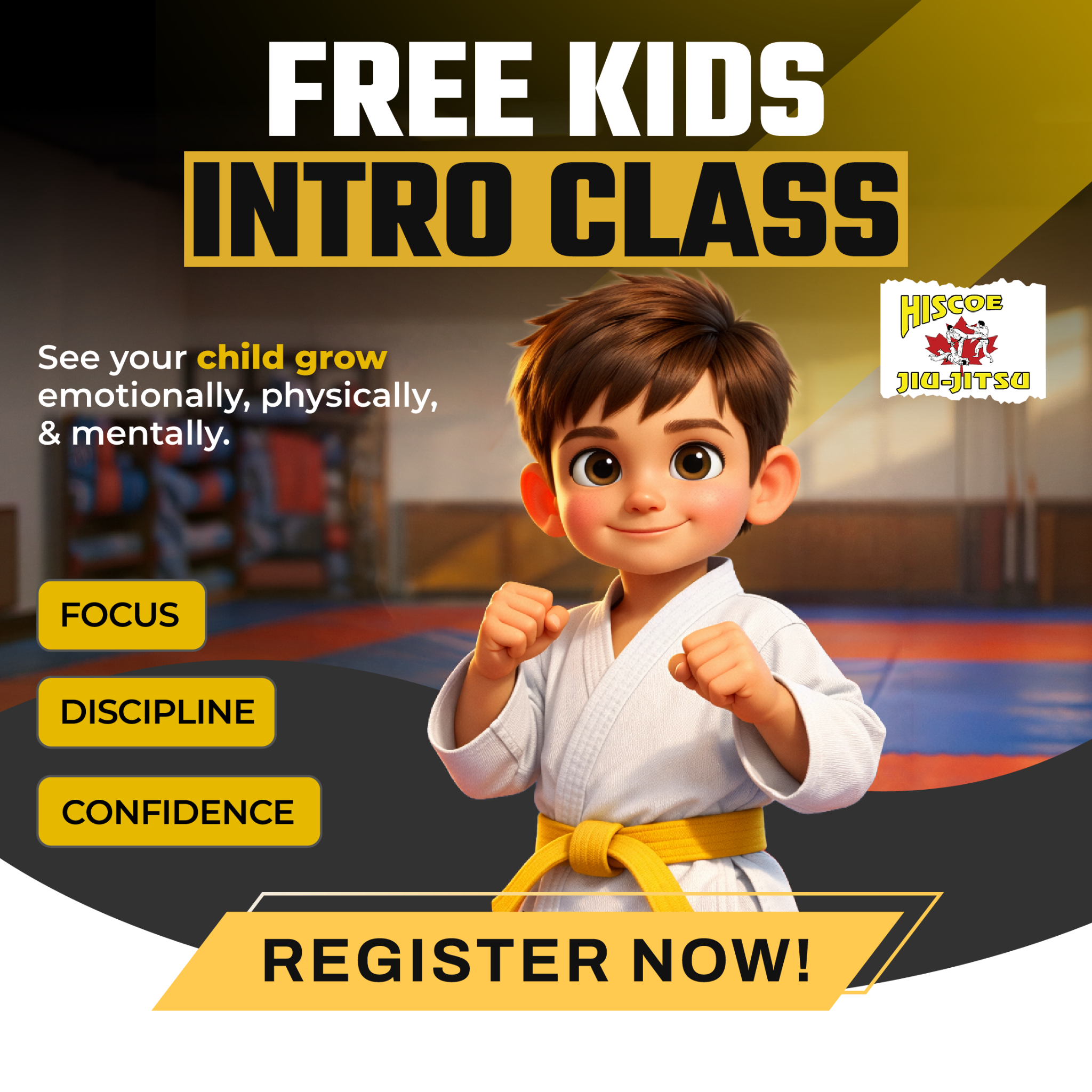 Hiscoe Jiu-Jitsu Facebook ad