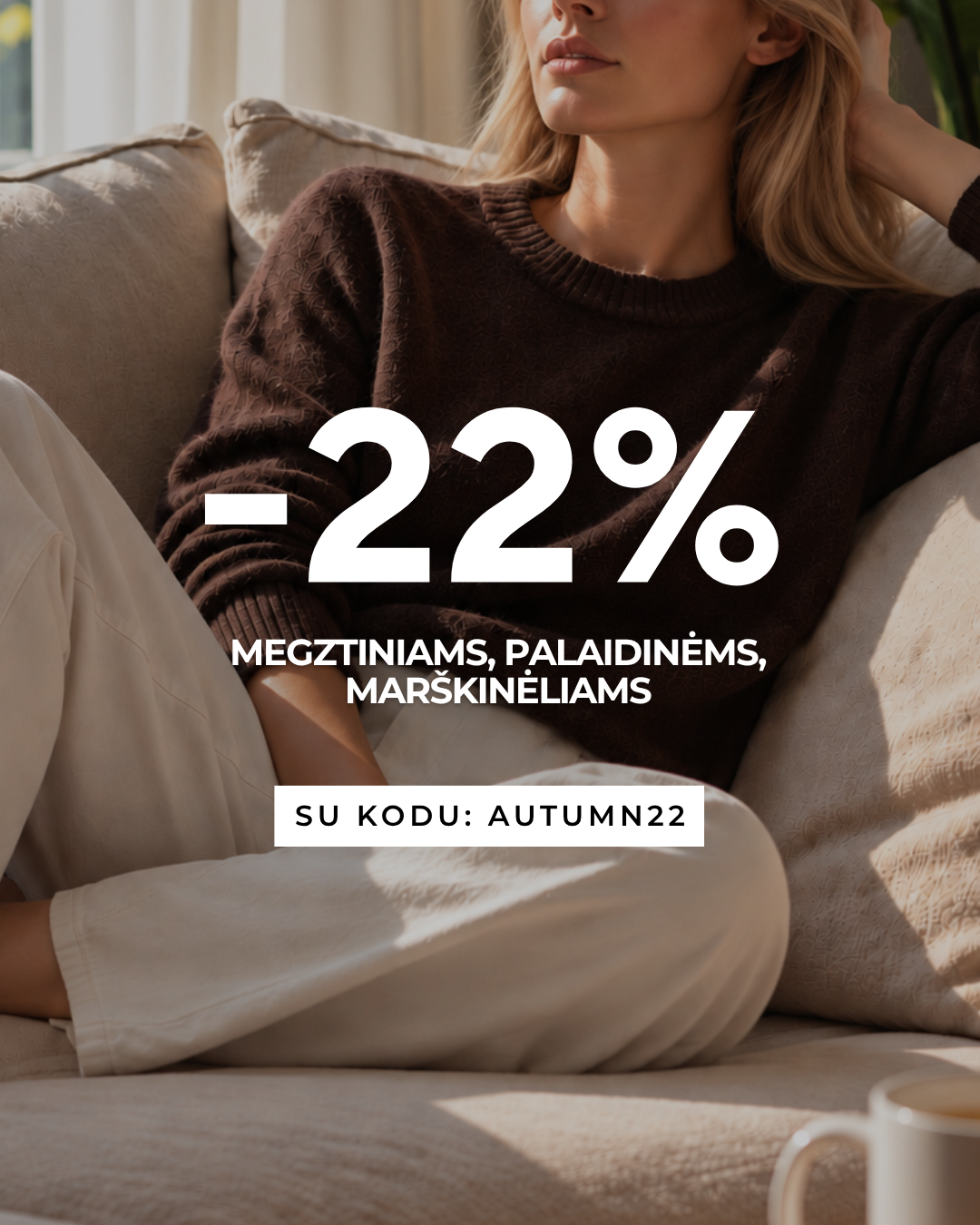 SOMA shop Facebook ad: Nuolaidos sumuojasi