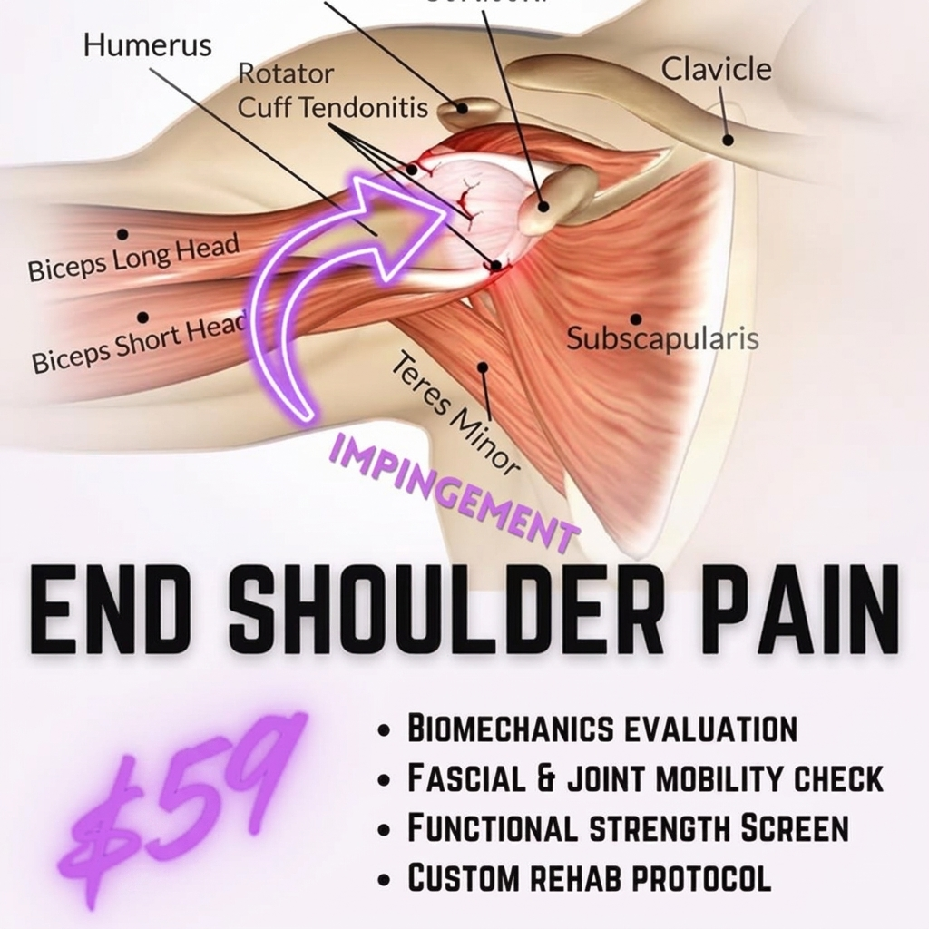 Land and Sea Physical Therapy Facebook ad: Too much shoulder pinching during a workout?