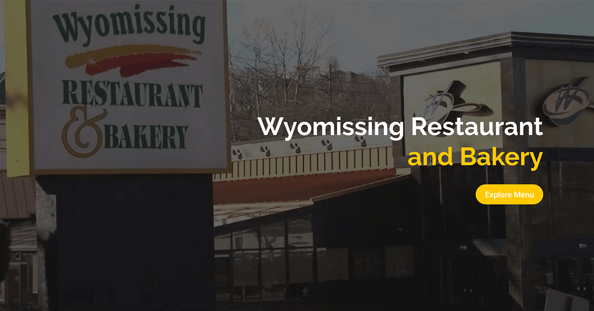Wyomissing Restaurant and Bakery Facebook ad: Wyomissing Restaurant & Bakery