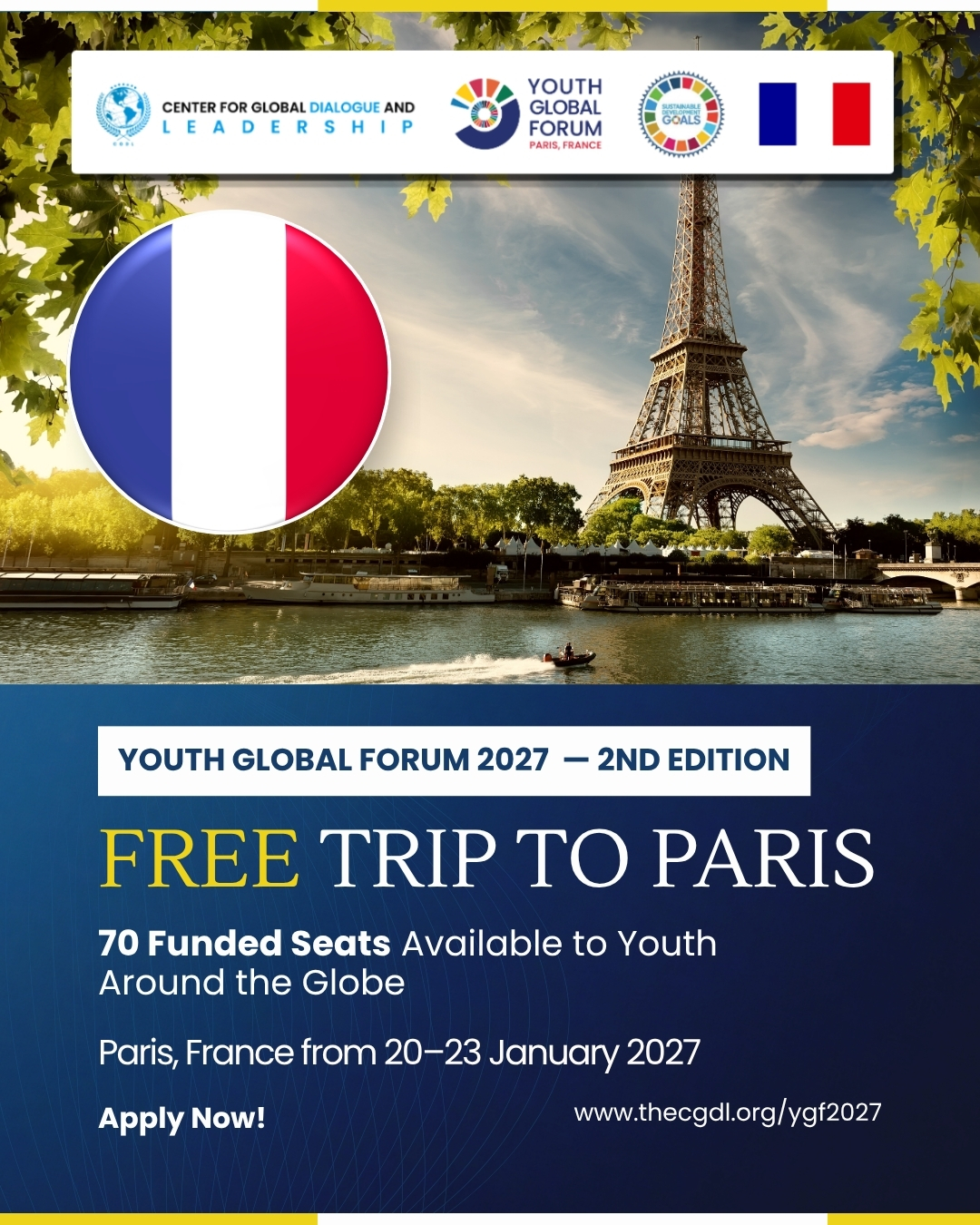 CGDL - Center for Global Dialogue and Leadership Facebook ad: France is Calling