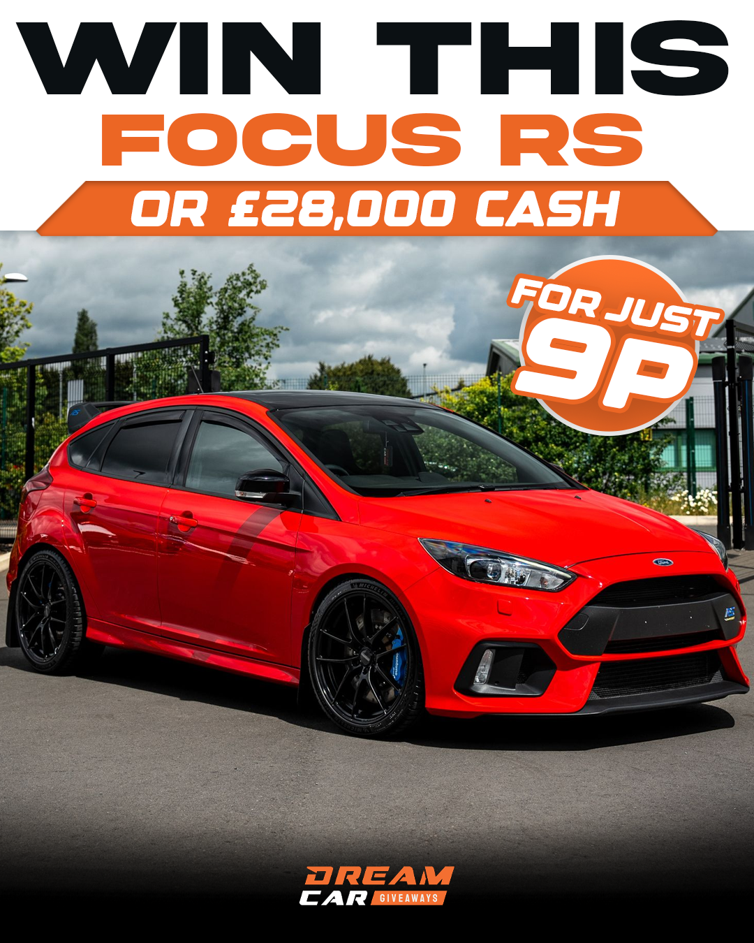 Dream Car Giveaways Facebook ad
