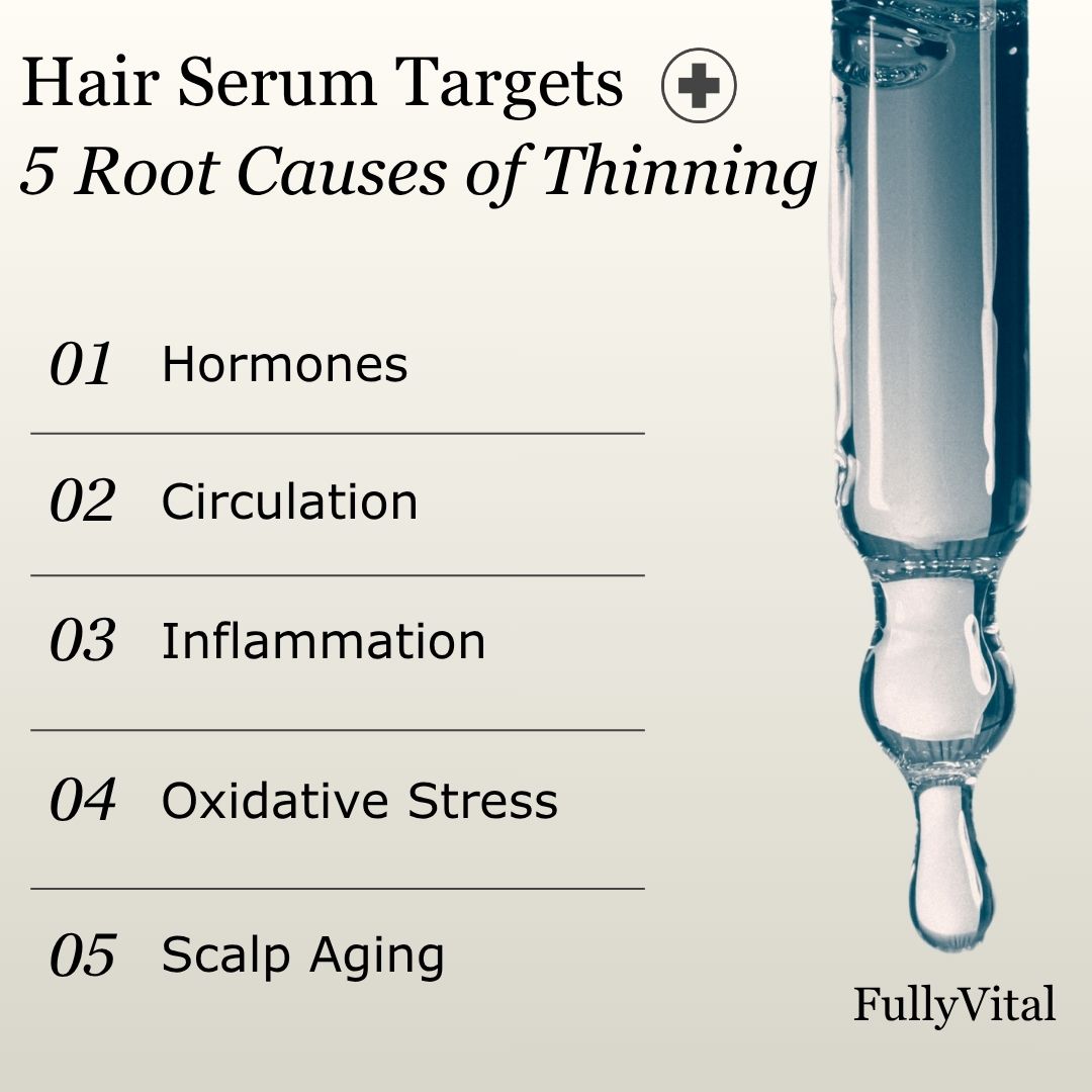 FullyVital Haircare Facebook ad: Stop Guessing. Get Thicker, Fuller Hair Now