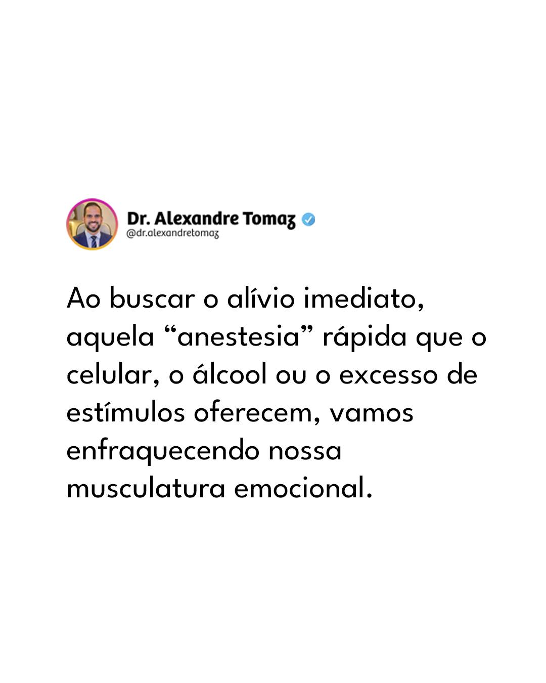 Dr. Alexandre Tomaz de Carvalho Facebook ad: Como está a sua musculatura emocional?