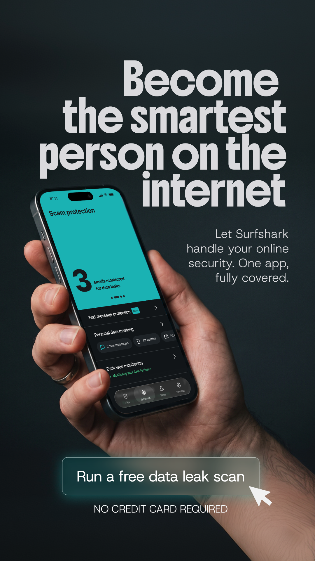 Surfshark Facebook ad