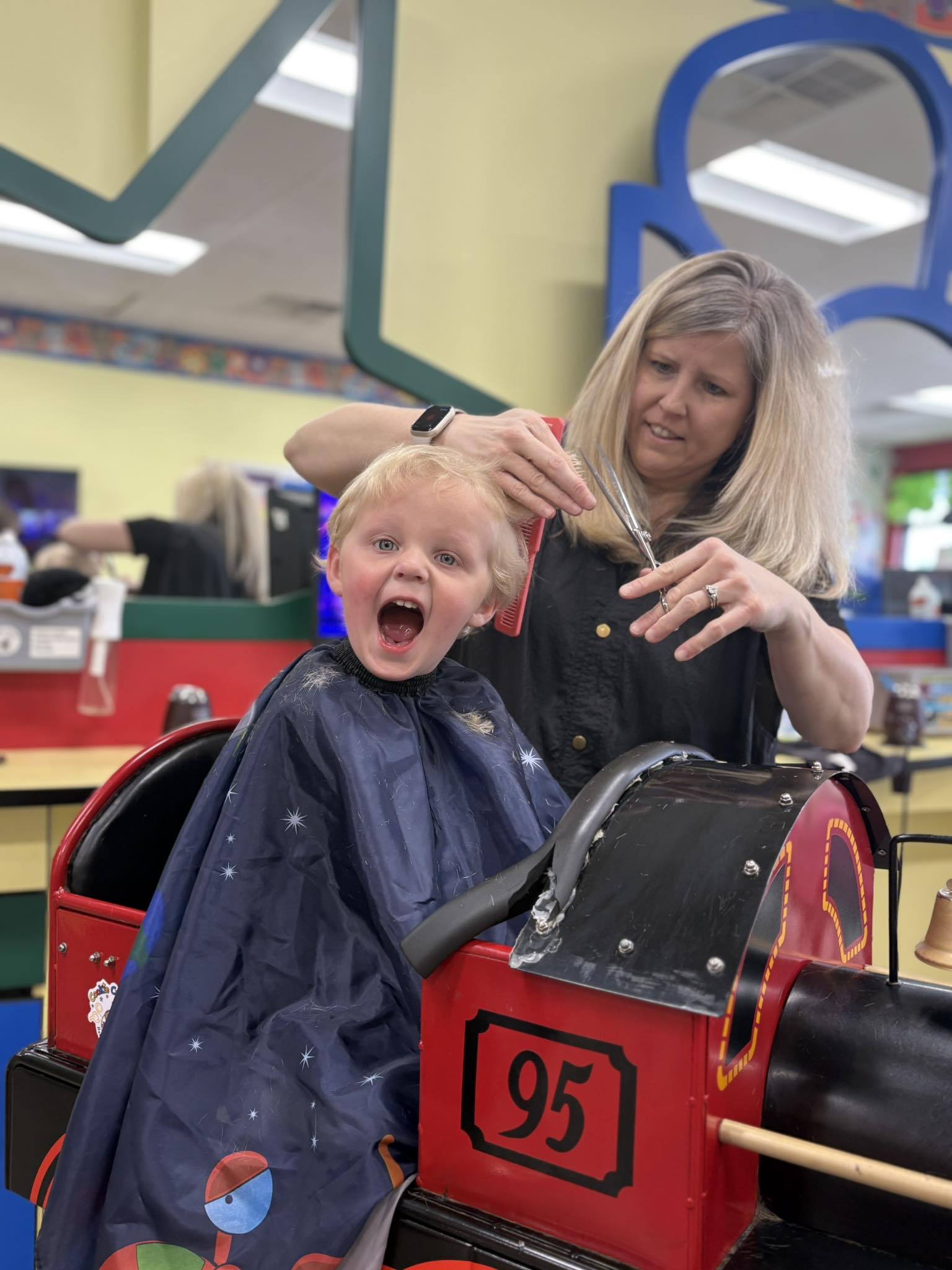 Cookie Cutters Haircuts for Kids - Anderson, SC Facebook ad: Come see how fun a haircut can be…