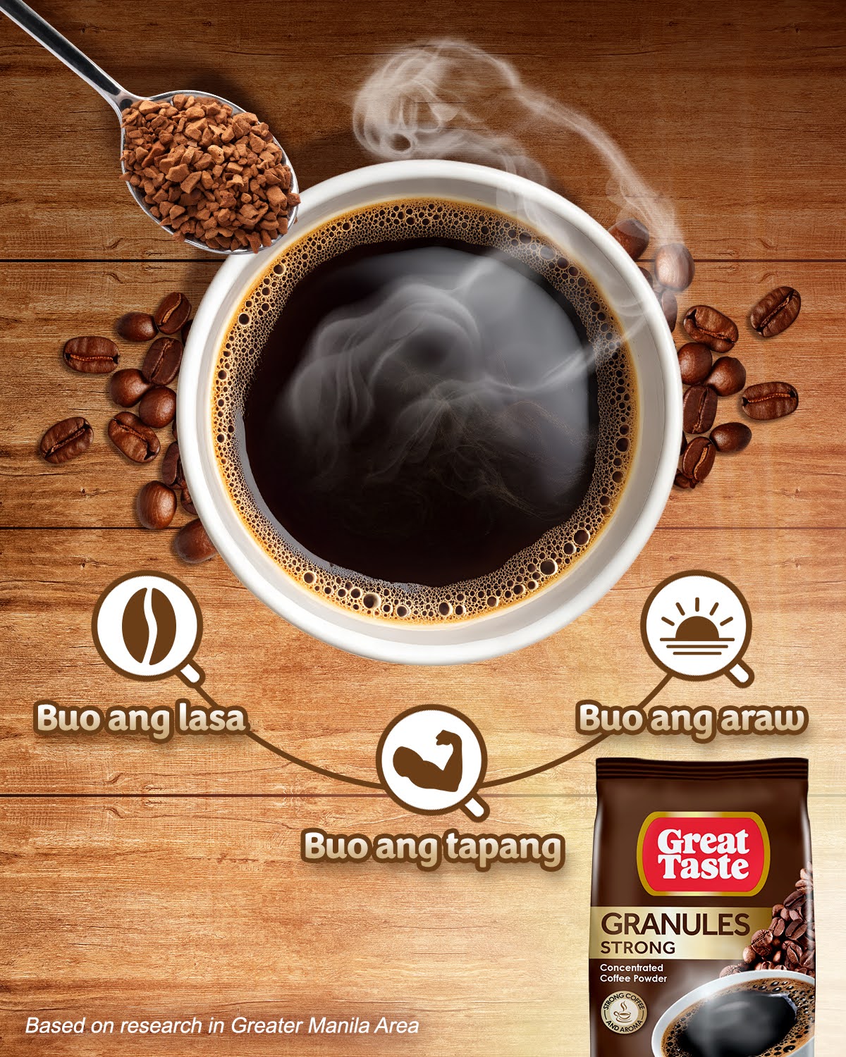 Great Taste Coffee Facebook ad