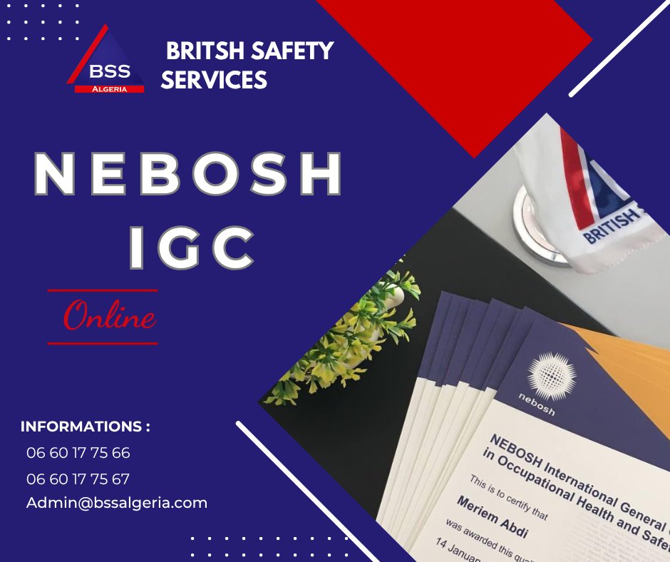 BSS Oran Facebook ad: انطلق نحو مستقبل مهني عالمي مع دورة NEBOSH…