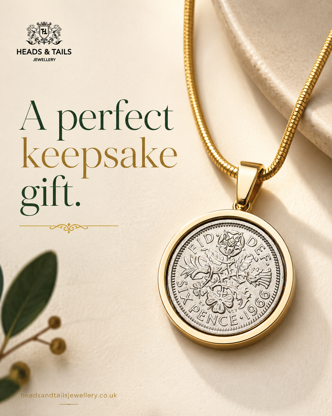 Heads and Tails Jewellery Facebook ad