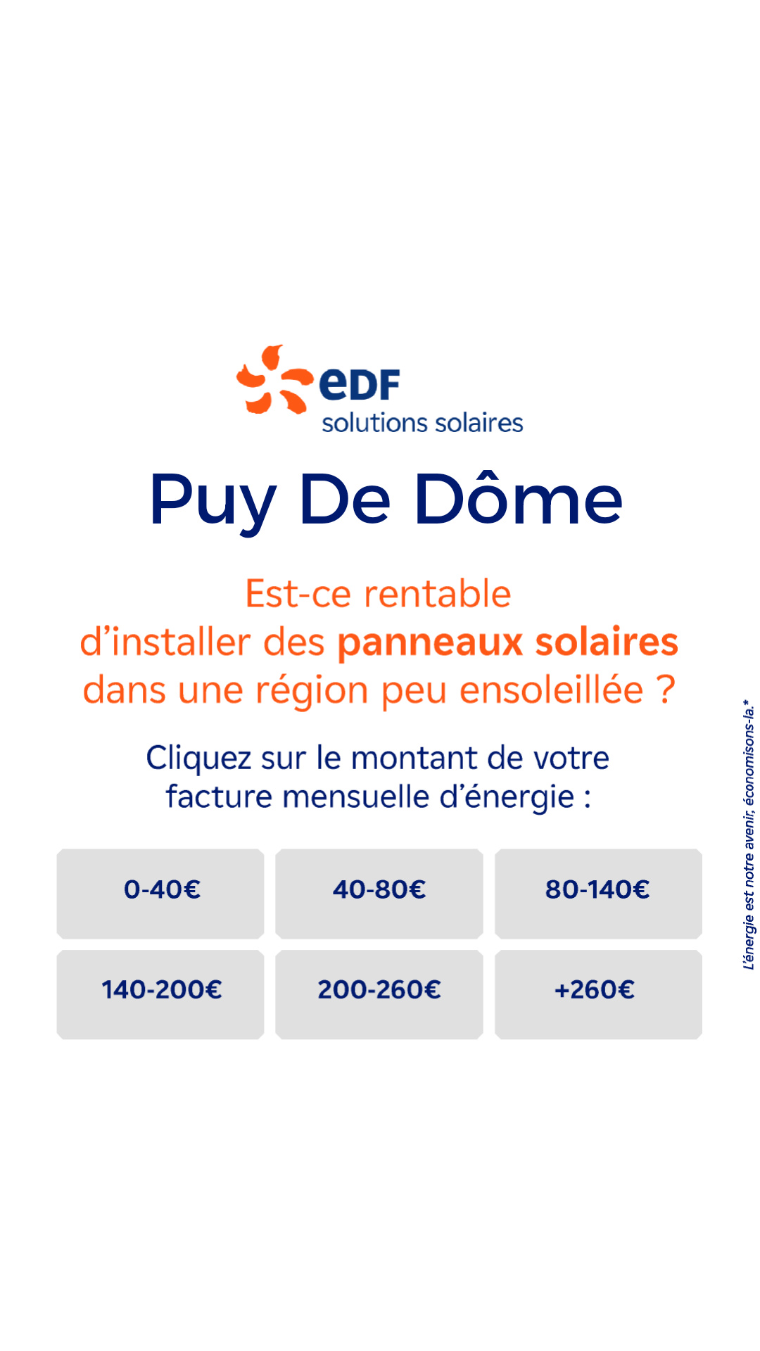Mes offres EDF solutions solaires Facebook ad