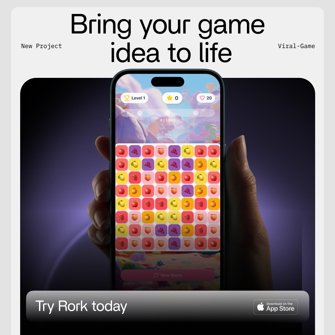 Rork. Build native mobile apps, fast. Facebook ad