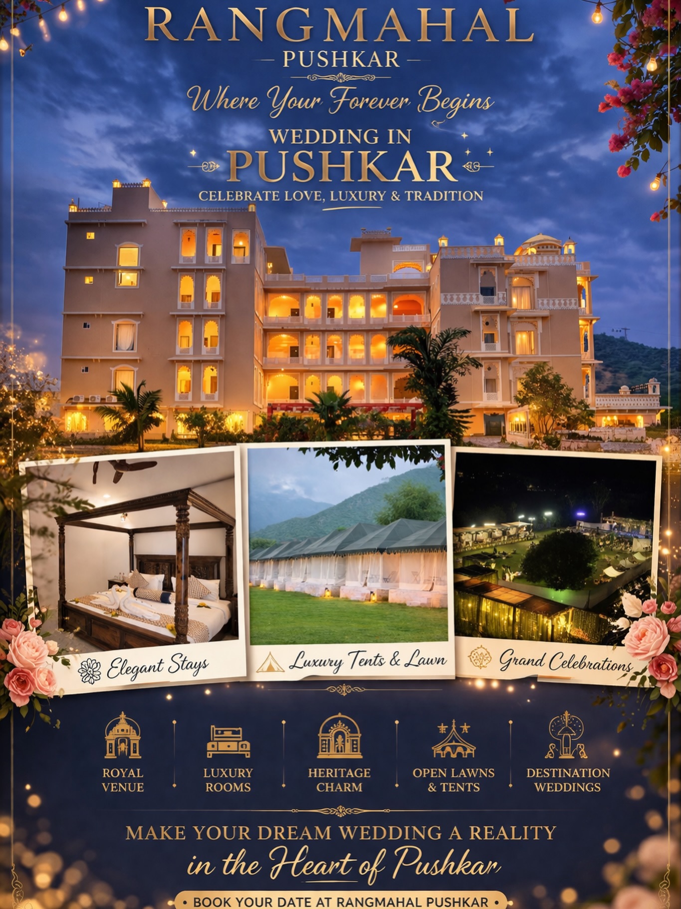 Div Hospitality Facebook ad: Wedding in Pushkar, just the way you dreamed…