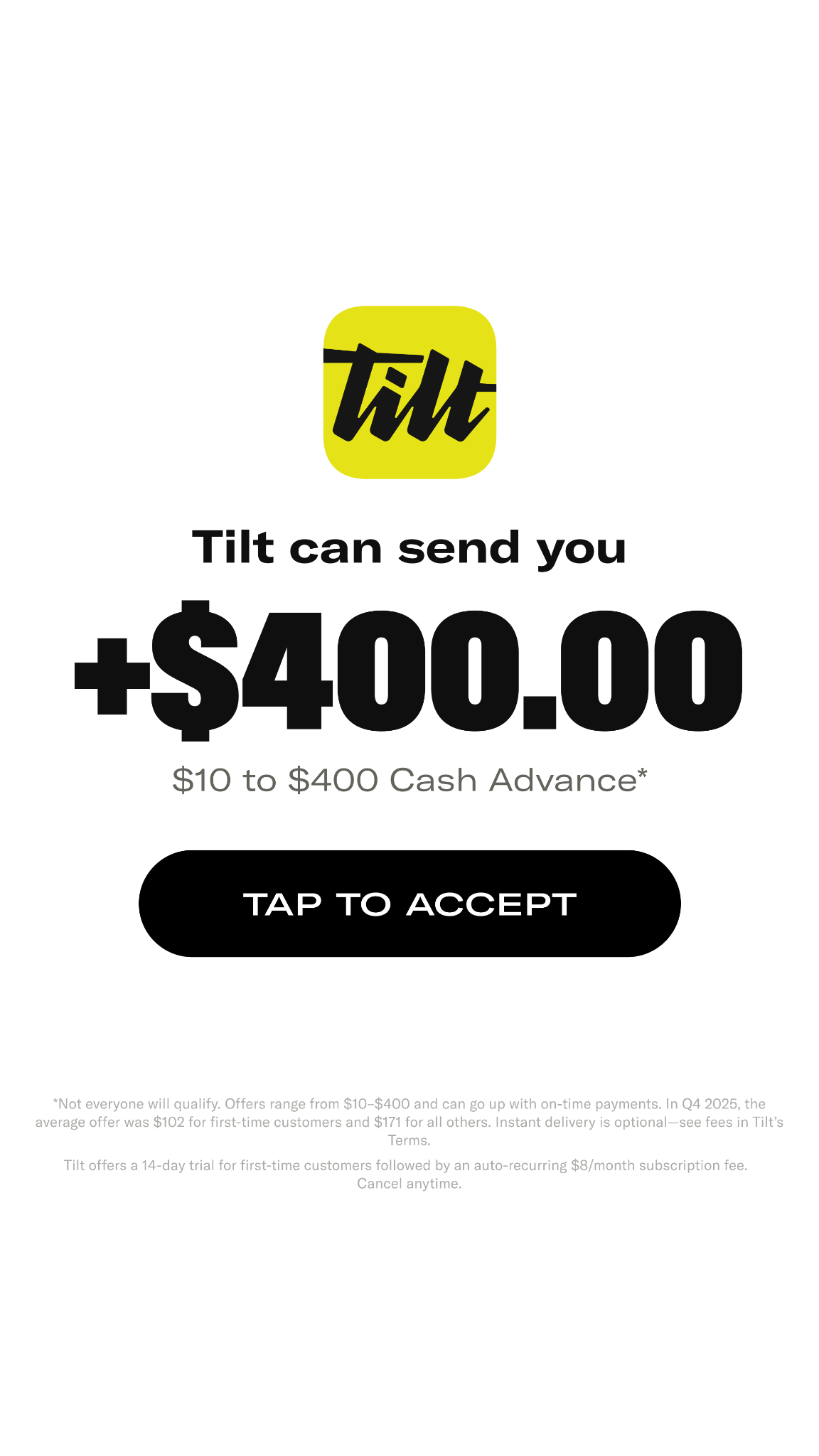 Tilt HQ Facebook ad
