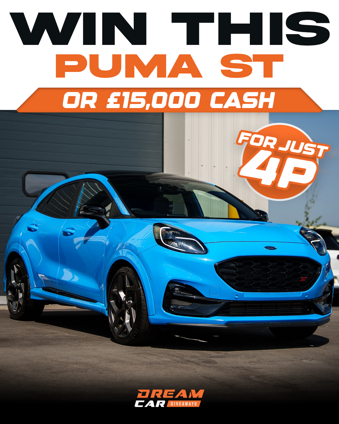 Dream Car Giveaways Facebook ad