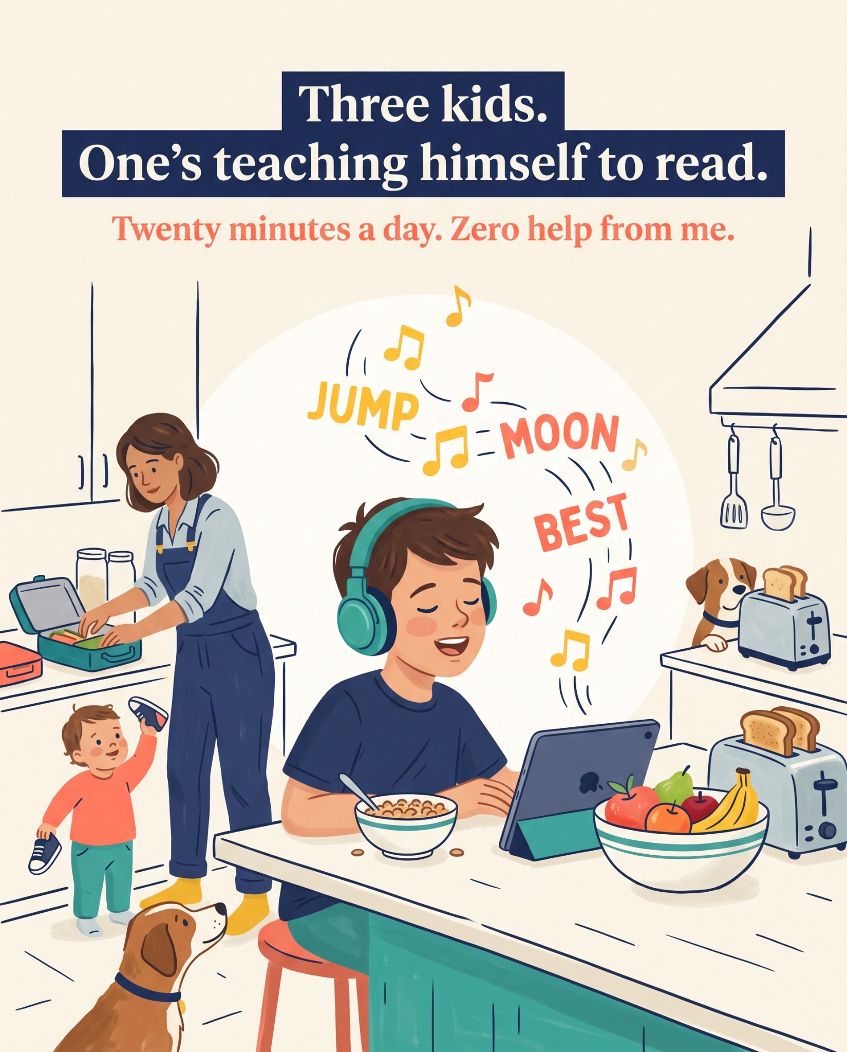 TUNE Into Reading Facebook ad: The Reading Lesson Kids Think Is a Game